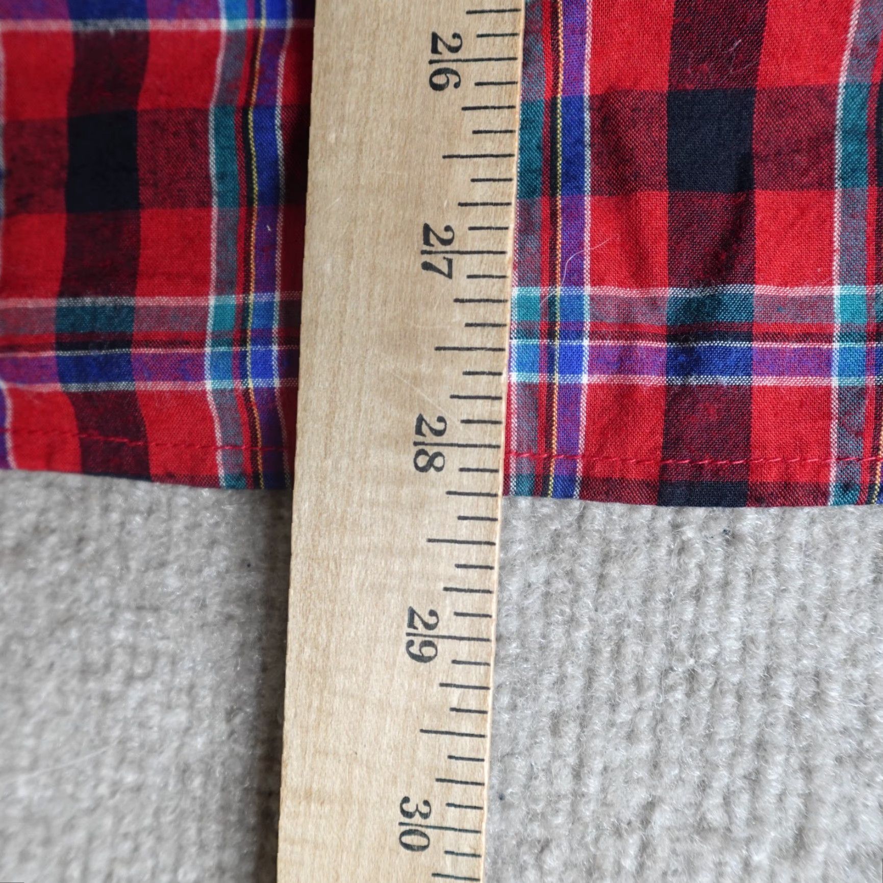 The Kooples The Kooples Shirt Womens Small Red Plaid Oversized Satin Cotton Blouse Long Sleeve Button Collared Womens Vintage No Size S / US 4 / IT 40 - 7 Thumbnail