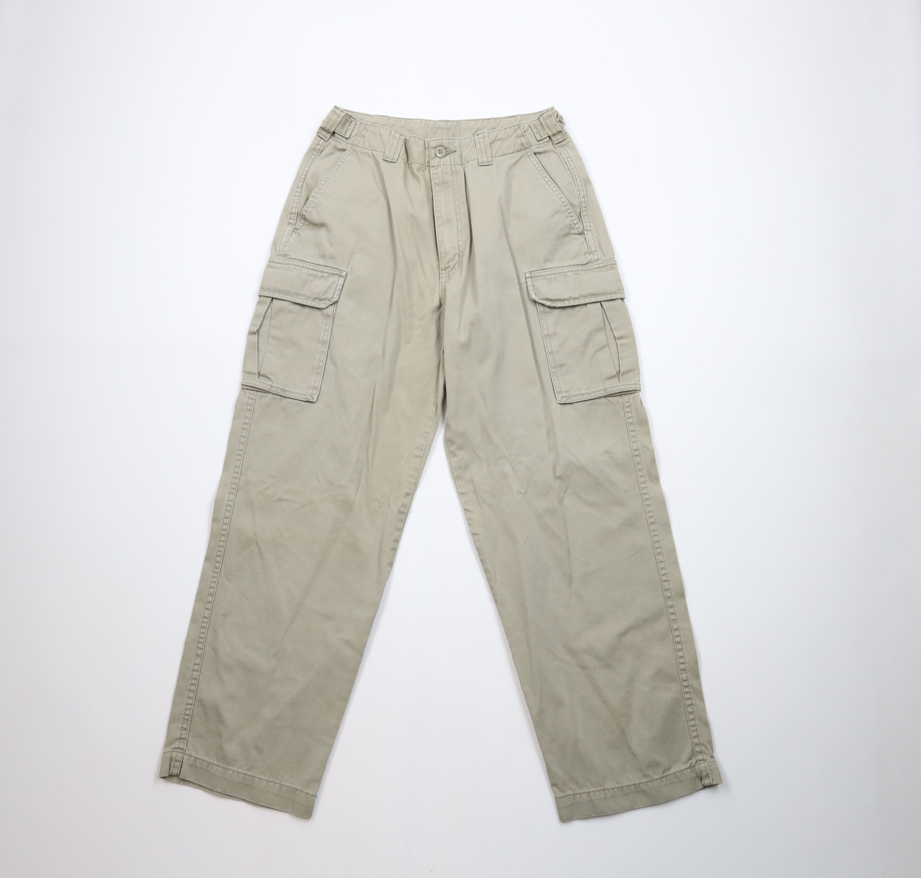 Vintage Vintage 90s Y2K Streetwear Baggy Wide Leg Cargo Pants Green Size US 30 / EU 46 - 1 Thumbnail