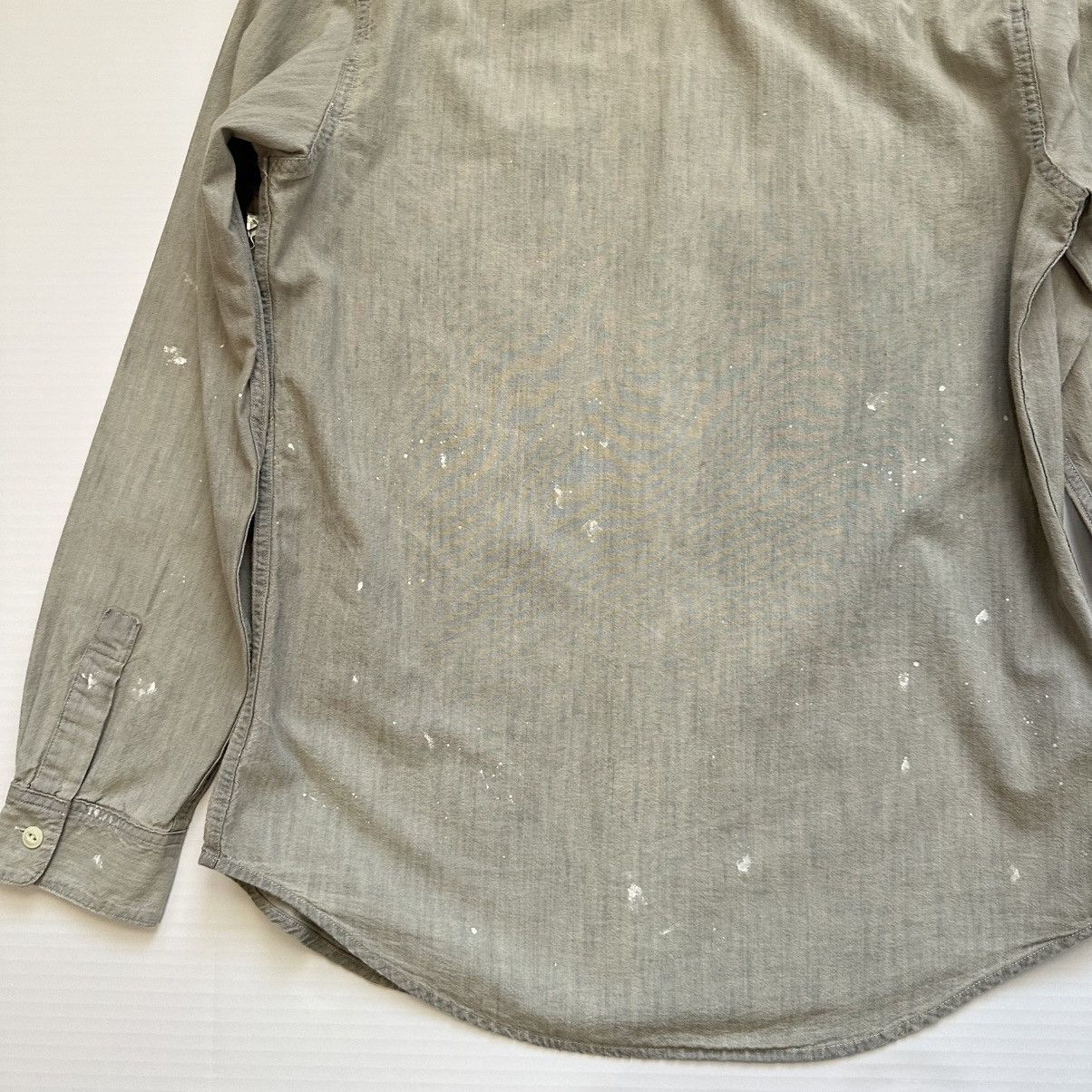 Polo Ralph Lauren New Polo Ralph Lauren Paint Splatter Denim Shirt Vintage Size US M / EU 48-50 / 2 - 7 Thumbnail