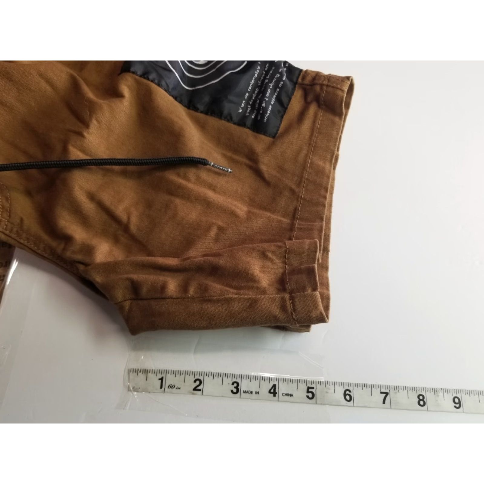 Vintage Brooklyn Clothing Shorts Bermuda Men S Cotton 7" Inseam Brown Drawstring Regular Fit Brown Mens S Size US 29 - 4 Thumbnail