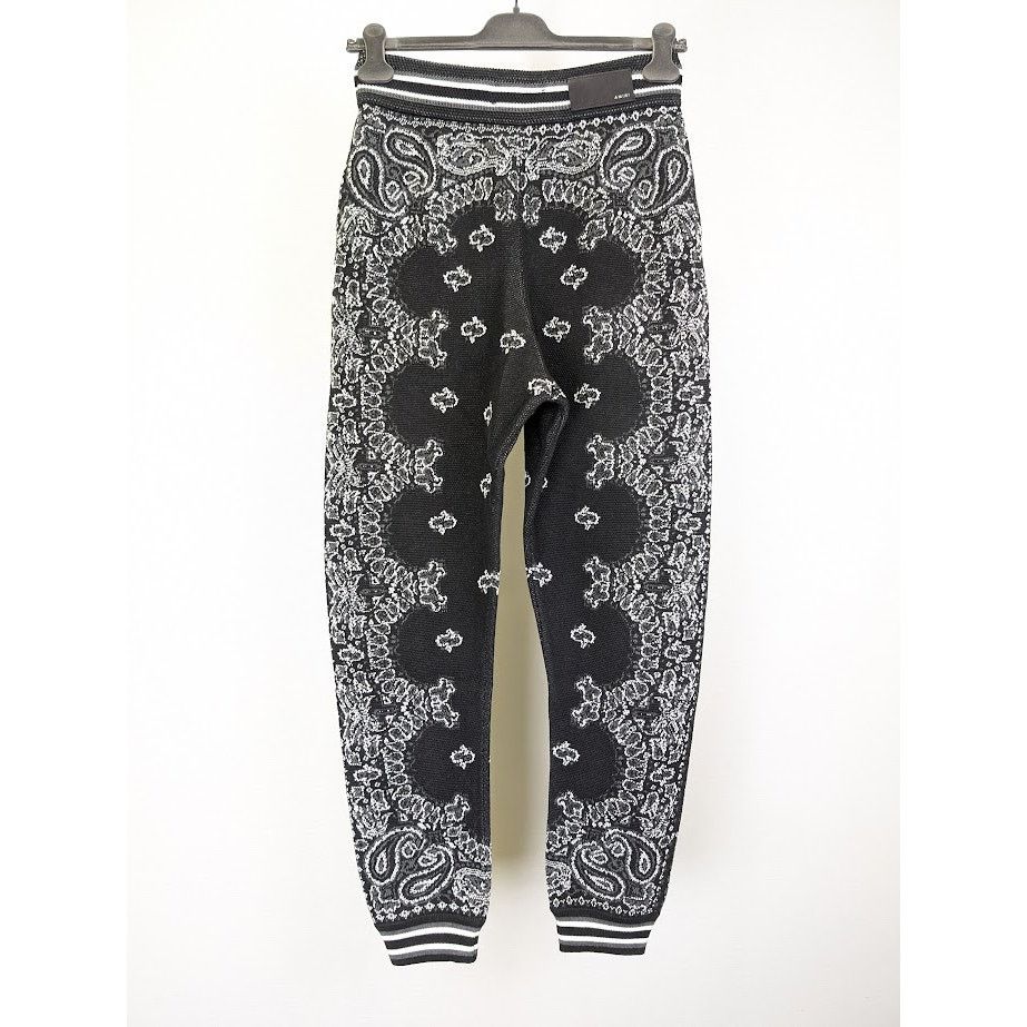 Amiri o1rshd1 Q:2 / Bandana B-Ball Sweatpants & Joggers Black/Grey Size US 32 / EU 48 - 10 Thumbnail