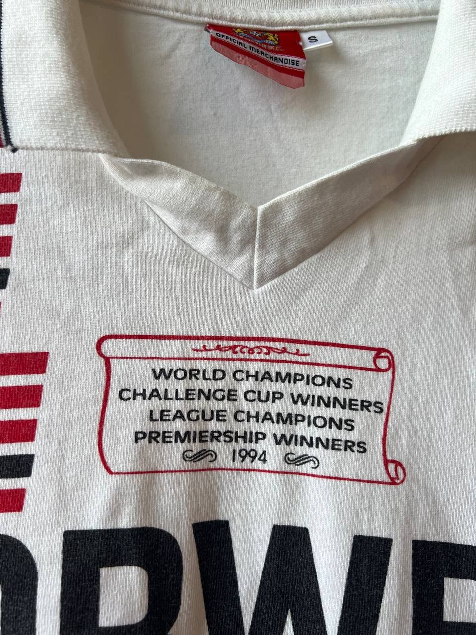 Vintage COLLECTIBLE! 1994 WIGAN RFC WINNER x4 MERCHANDISE SHIRT SZ S Size US S / EU 44-46 / 1 - 5 Thumbnail