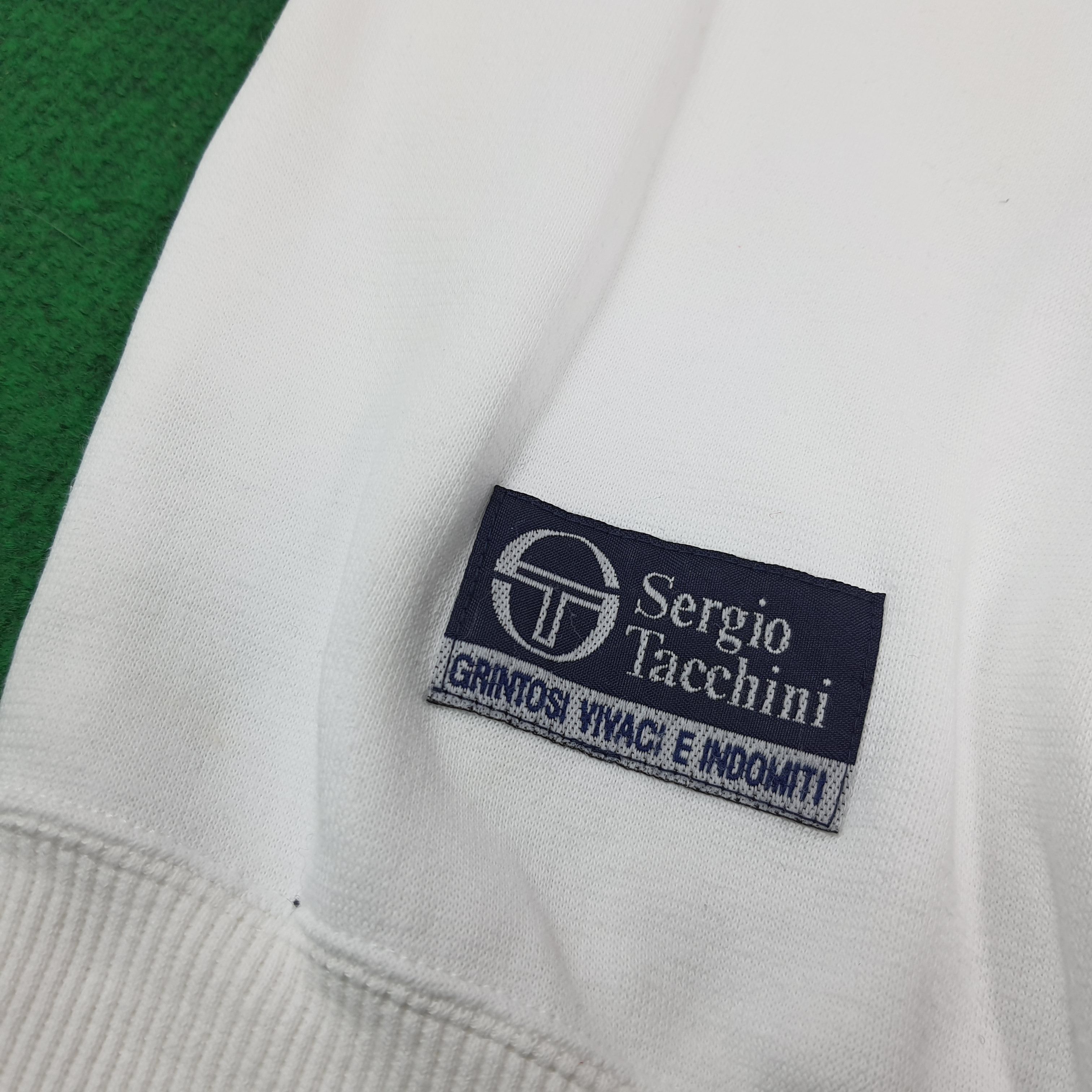 Sergio Tacchini Vintage Retro Sergio Tacchini Sweatshirt Navy Stripe C293N18 Size US XL / EU 56 / 4 - 6 Thumbnail
