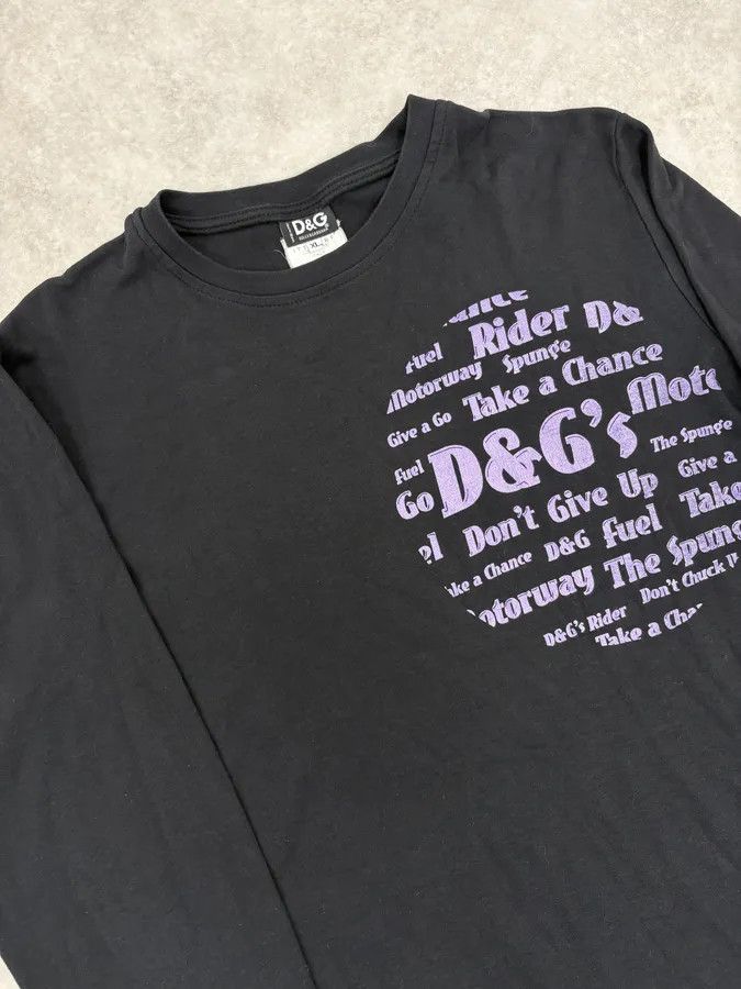 Dolce & Gabbana 2000s Dolce & Gabbana Poem Black Longsleeves Size US M / EU 48-50 / 2 - 5 Thumbnail