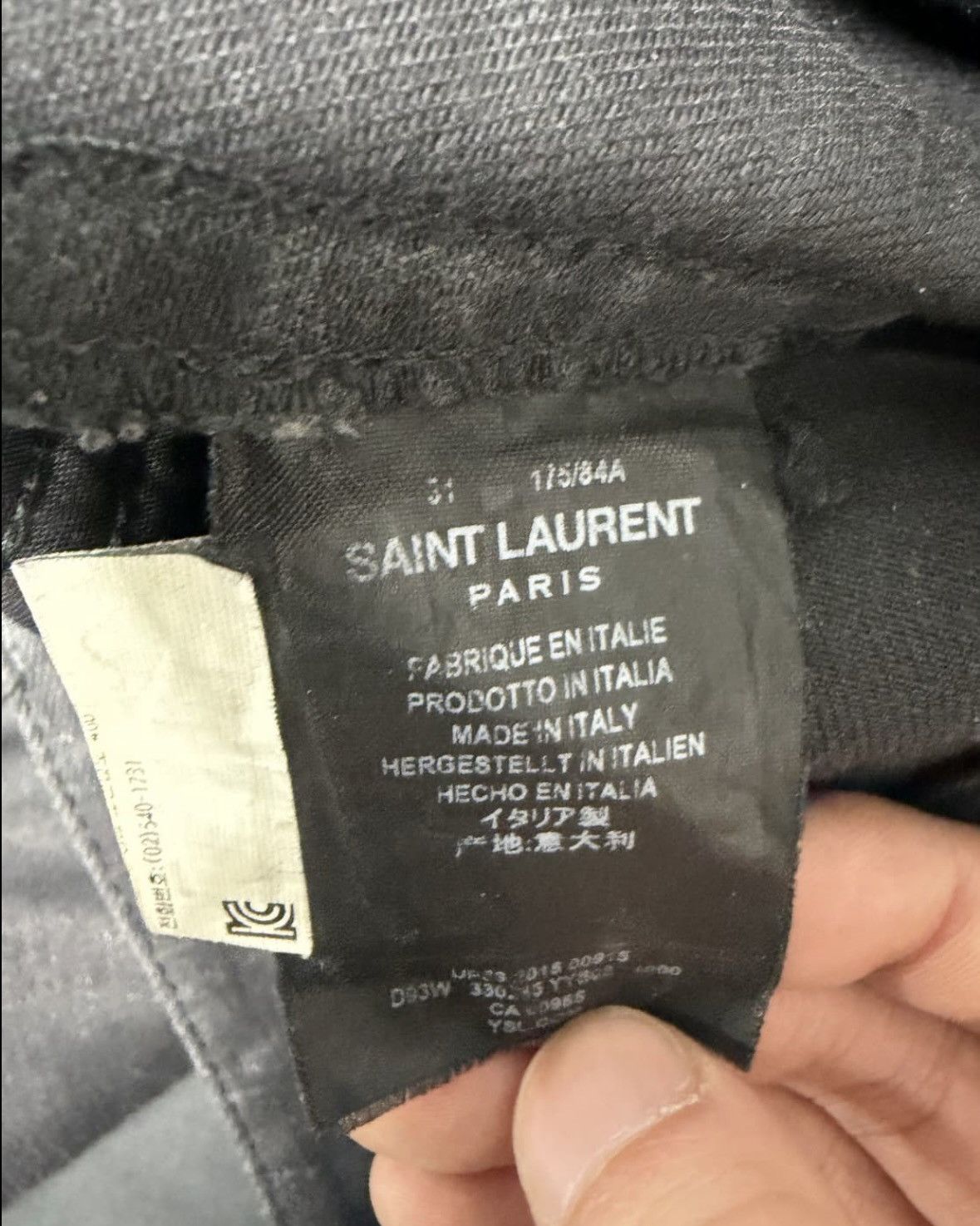 Saint Laurent Paris 17FW Saint Laurent Paris Motocross Biker Jeans Size US 31 - 5 Thumbnail