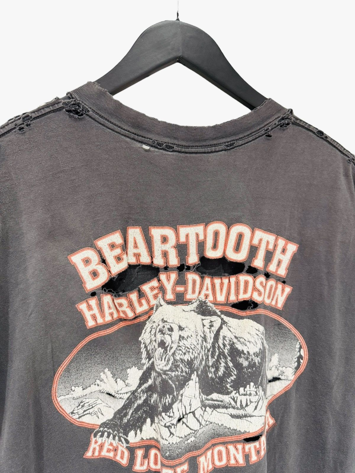 Harley Davidson Thrashed and Faded Vintage Sleeveless Cut Off Vintage Harley Size US XXL / EU 58 / 5 - 6 Thumbnail
