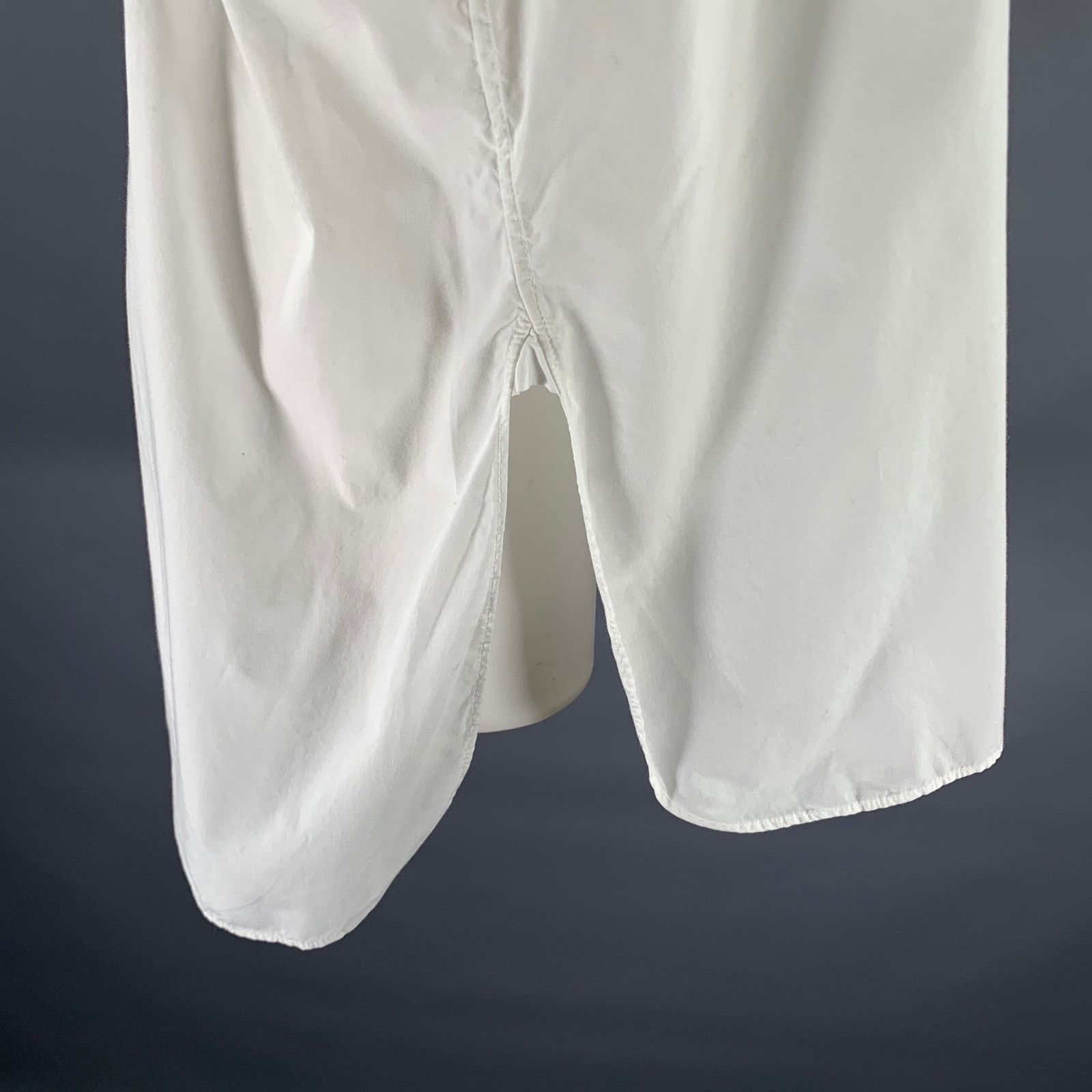 Nili Lotan NILI LOTAN Size M White Cotton Relaxed Fit Shirt Size M / US 6-8 / IT 42-44 - 4 Thumbnail