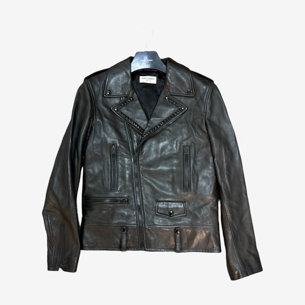 Saint Laurent Paris SS16 Surf Sound Leather Biker jacket 46 | Grailed