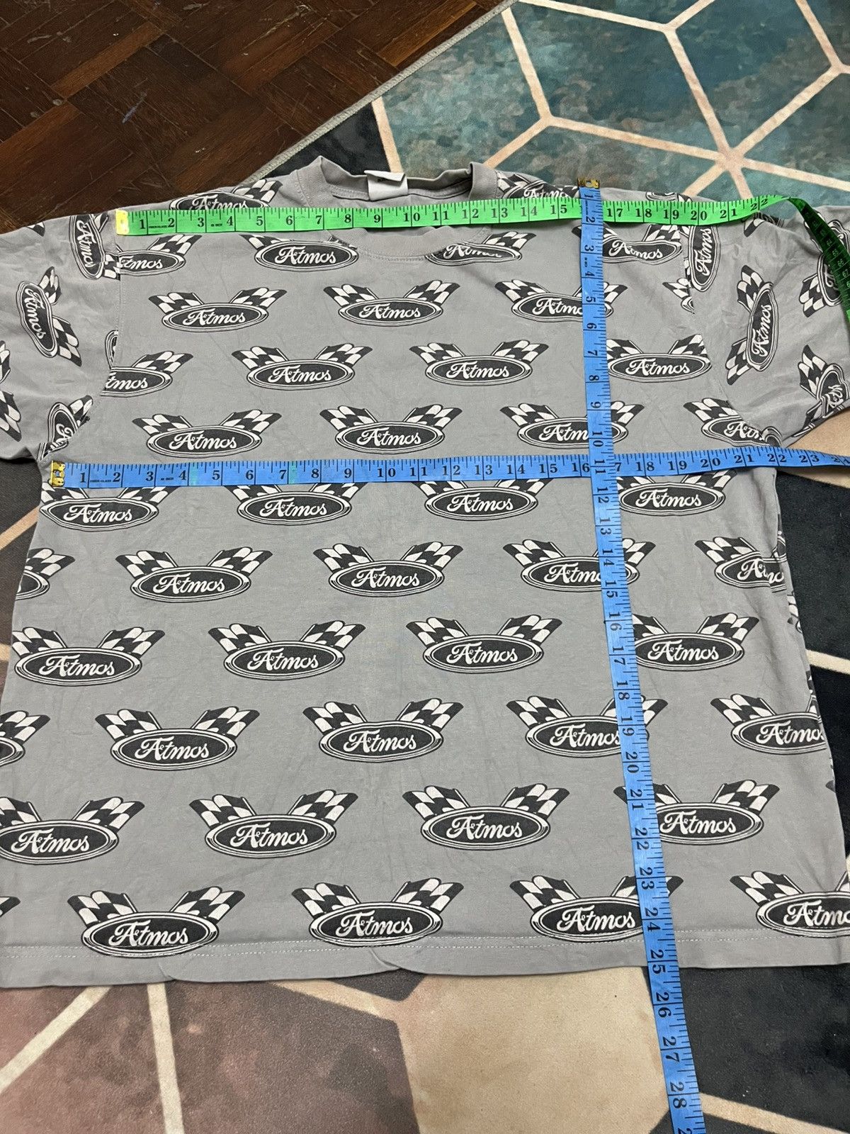 💥Atmos Checkered Flag Fullprinted Tee