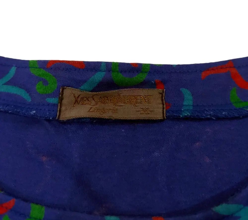 Yves Saint Laurent Rare! Vintage Yves Saint Laurent Spellout L/S Size L / US 10 / IT 46 - 6 Thumbnail