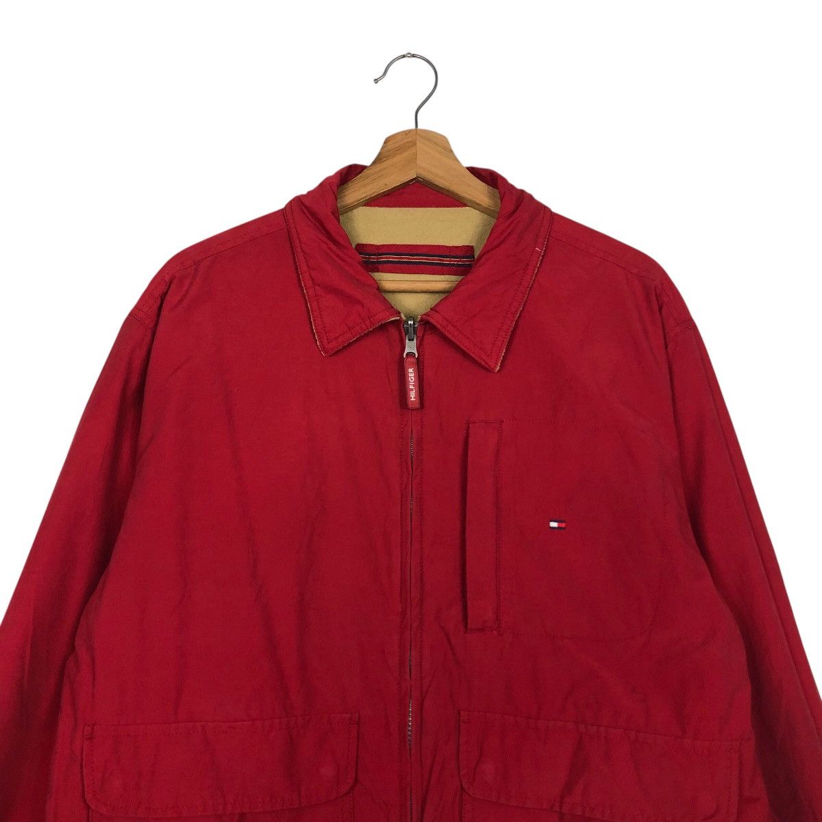 Japanese Brand 📌Vintage Reversible Bomber Jacket Detroit Tommy Hilfiger Size US M / EU 48-50 / 2 - 6 Thumbnail