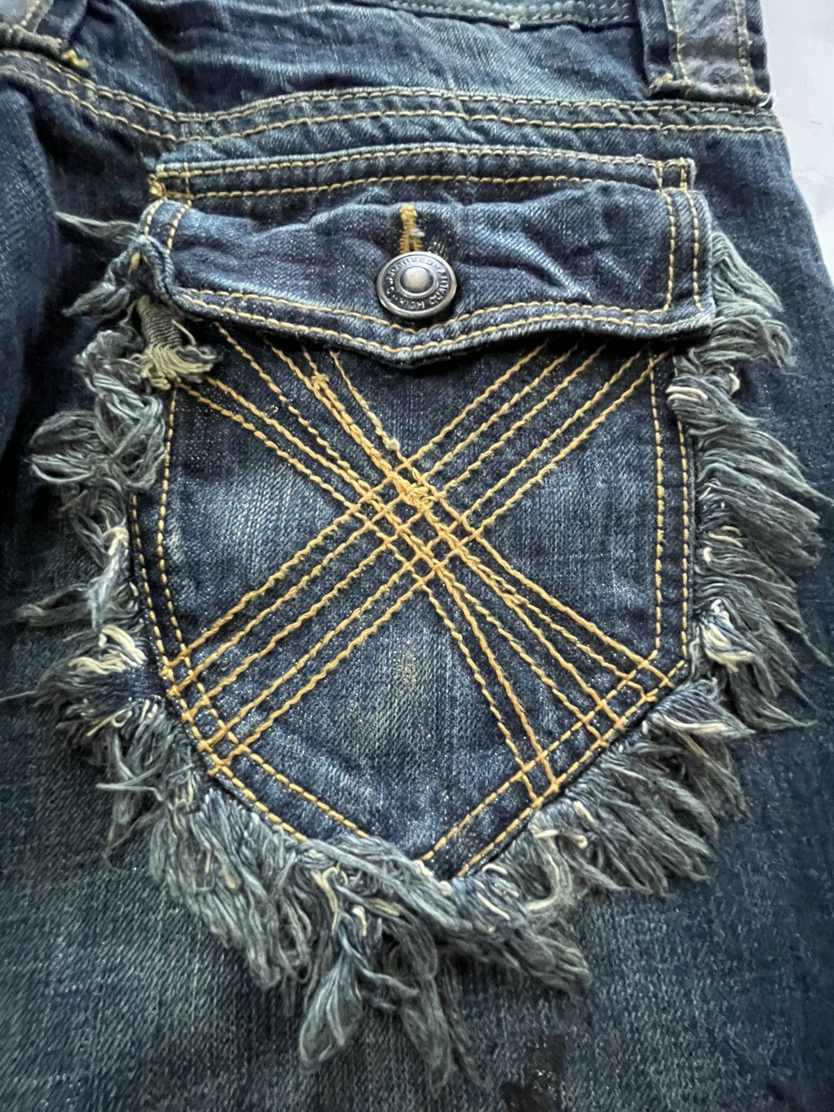 If Six Was Nine Shredded Studded Distressed Painter Japanese Brand Jeans Size US 32 / EU 48 - 20 Thumbnail
