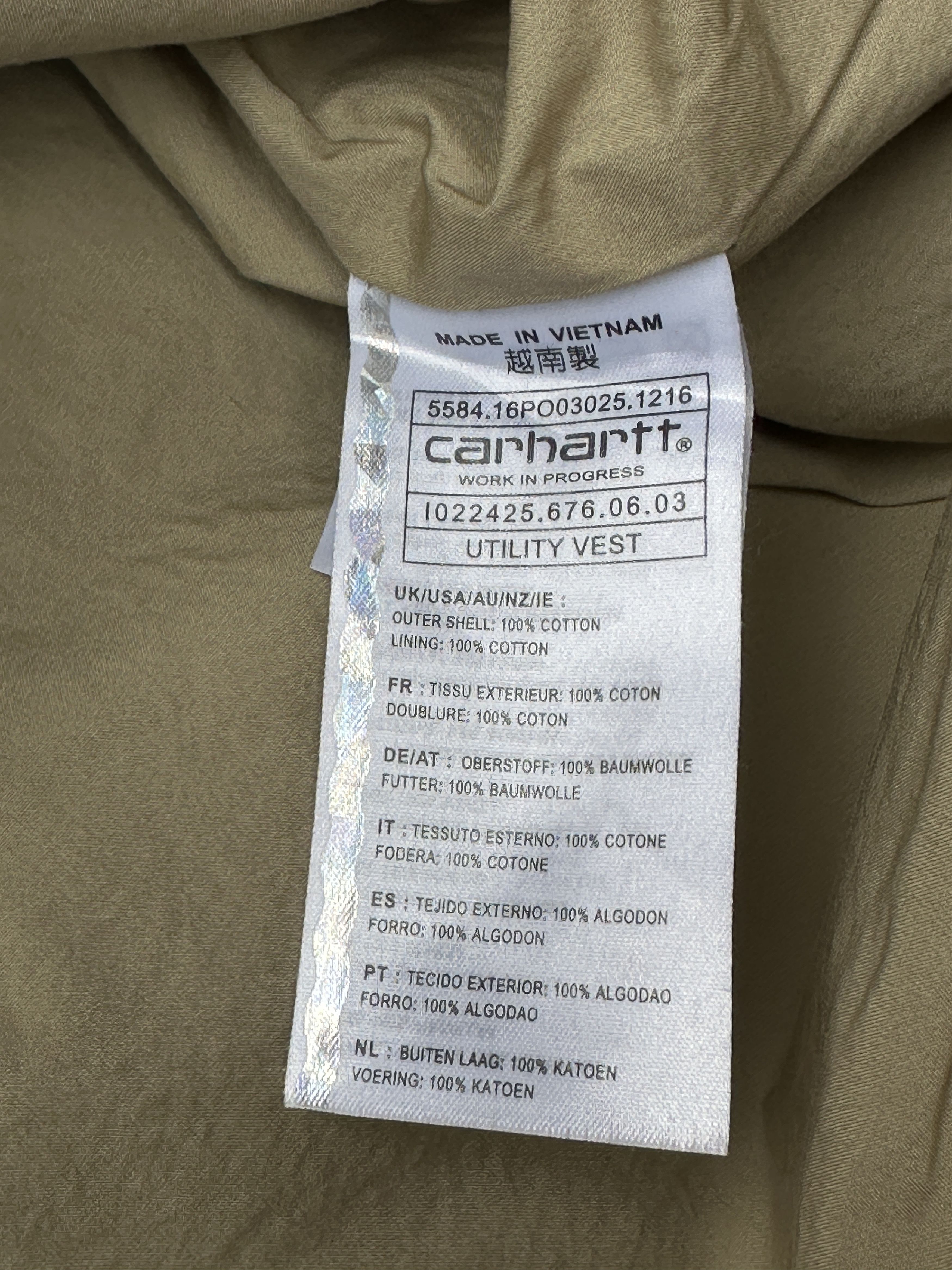 Carhartt Wip Carhartt WIP Tiger Camo Utility Army Cargo Military War Vest Size US L / EU 52-54 / 3 - 8 Thumbnail