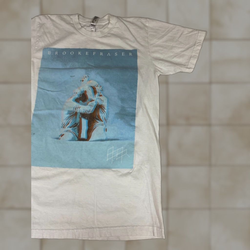 American Apparel American Apparel Mens T Shirt M Brooke Fraser White Crew Neck Short Sleeve Cotton Spandex Solid Logo Beers Classic Vintage No Size US M / EU 48-50 / 2 - 1 Thumbnail