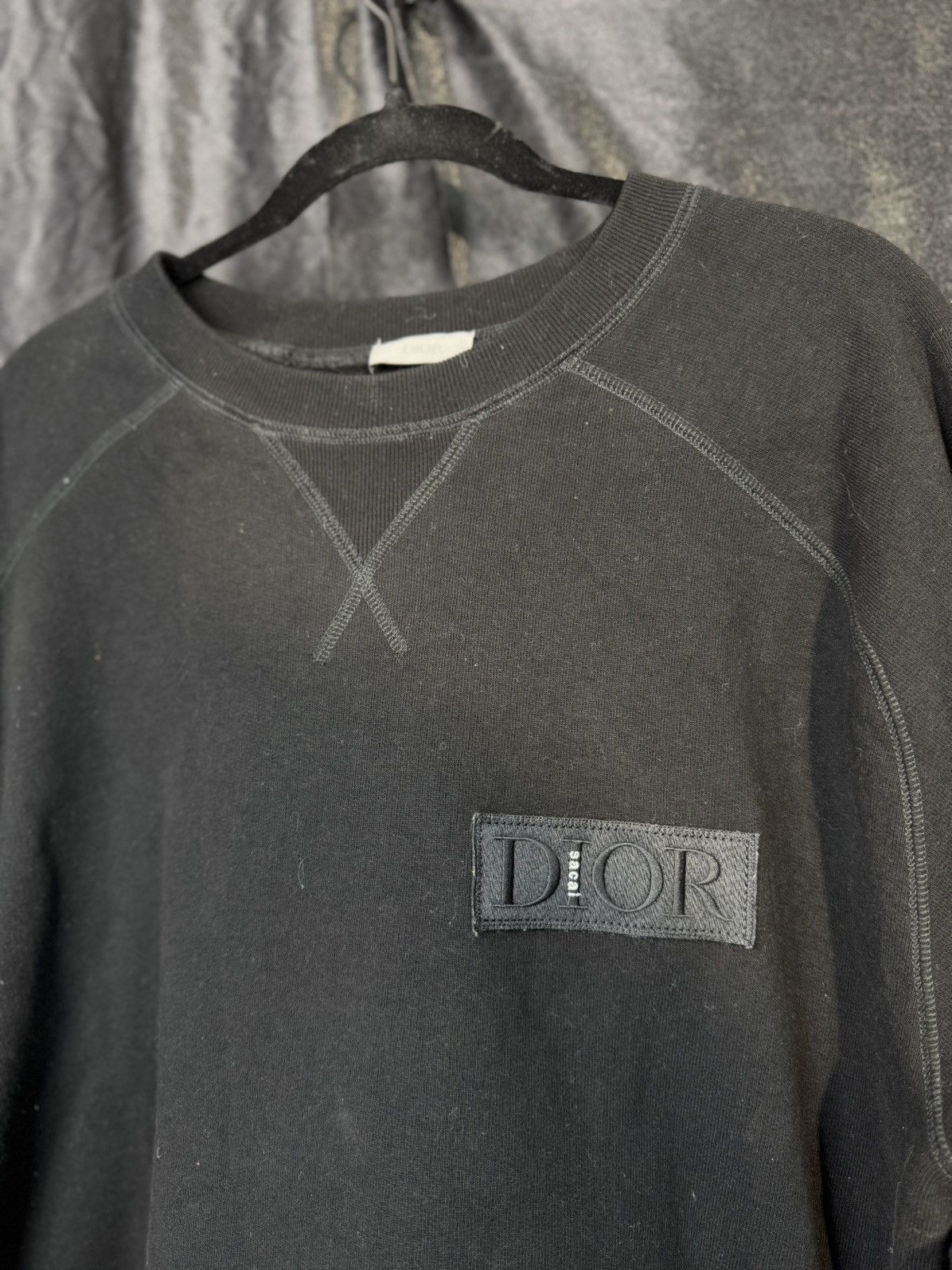 Dior Dior x SACAI black sweater X3L Size US XXL / EU 58 / 5 - 3 Thumbnail