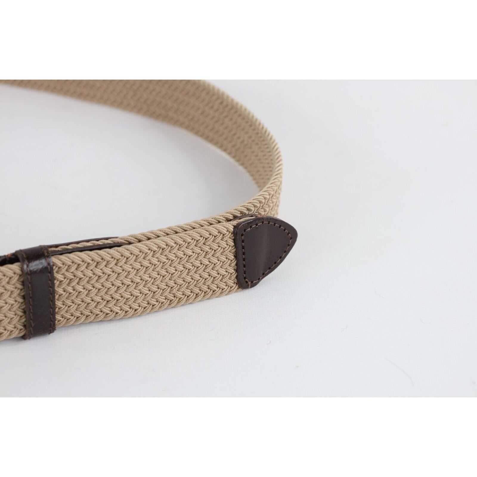Dockers × Vintage Vintage 90s Dockers raided Nylon Stretch Webbed Belt Size 38 - 3 Thumbnail