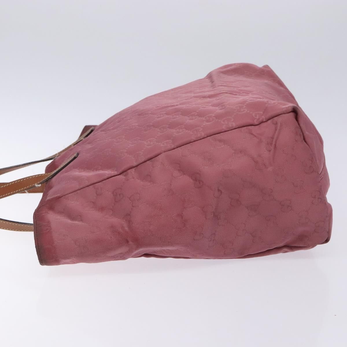 Gucci GUCCI GG Canvas Tote Bag Nylon Pink Silver Size ONE SIZE - 5 Thumbnail