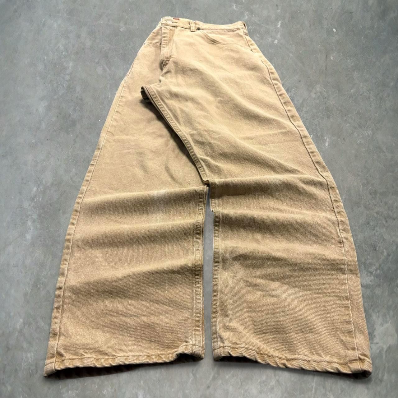 Vintage Crazy Vintage Y2K 2000s Grunge Baggy Khaki Tan Regular Fit Pants! Size US 38 / EU 54 - 3 Thumbnail