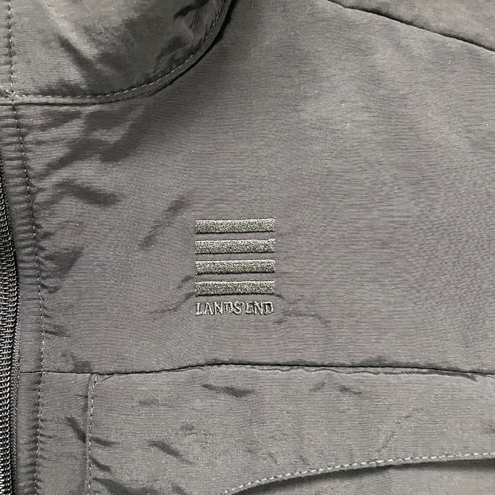Lands' End Lands' End Fleece Jacket Womens M Black Full Zip Pockets High Neck Outdoor Jacket Size M / US 6-8 / IT 42-44 - 6 Thumbnail