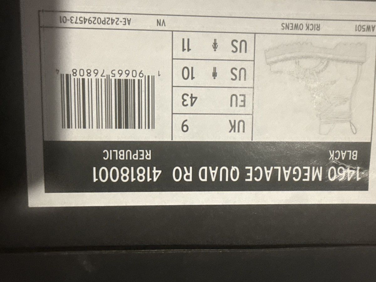 Dr. Martens × Rick Owens Dr martin x rick owens 1460 megalace quad Size US 10 / EU 43 - 10 Thumbnail