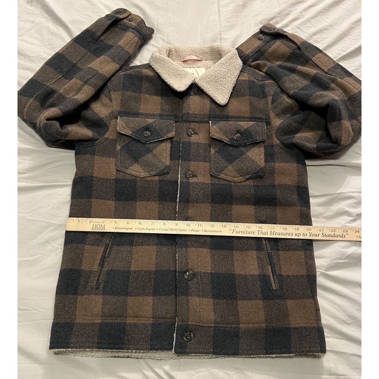 Other The Normal Brand Sherpa Jacket Size Small In Brown & Gray Ch Size US S / EU 44-46 / 1 - 5 Thumbnail