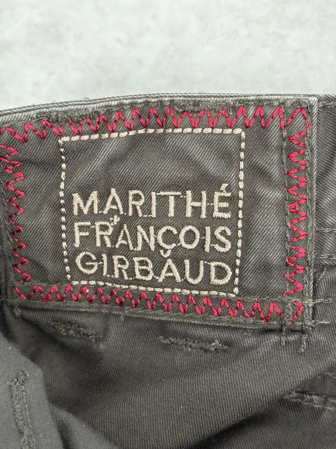 Marithe + Francois Girbaud 2000s Marithé + François Girbaud Grey Shadow Tagged Abstract Pants Size US 32 / EU 48 - 11 Thumbnail