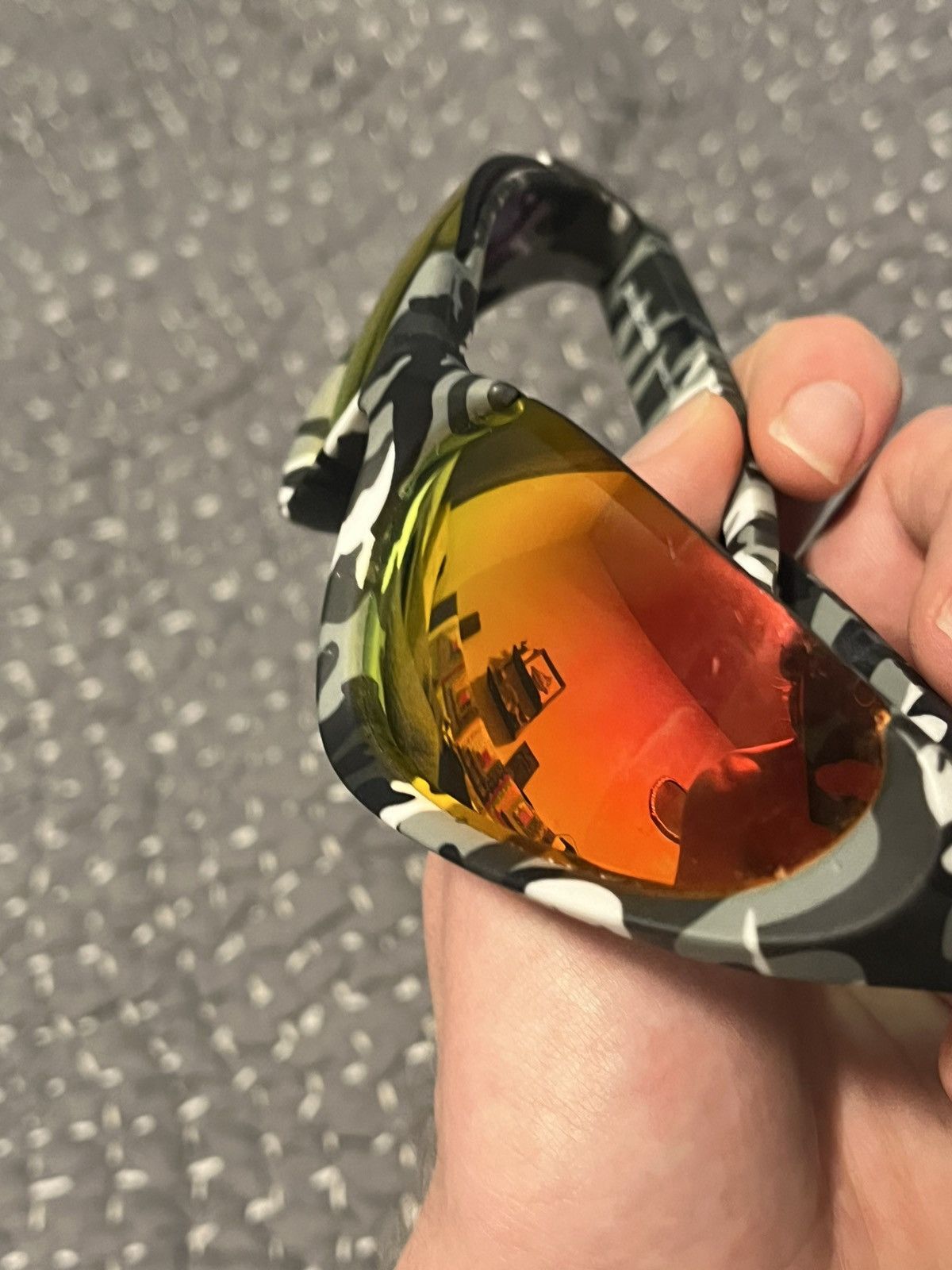 Balenciaga Snow Camo Xpander Sunglasses Size ONE SIZE - 9 Thumbnail