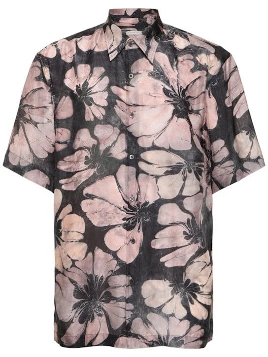 Dries Van Noten o1lsvrm0425 Silk Shirt in Pink Size US L / EU 52-54 / 3 - 1 Thumbnail