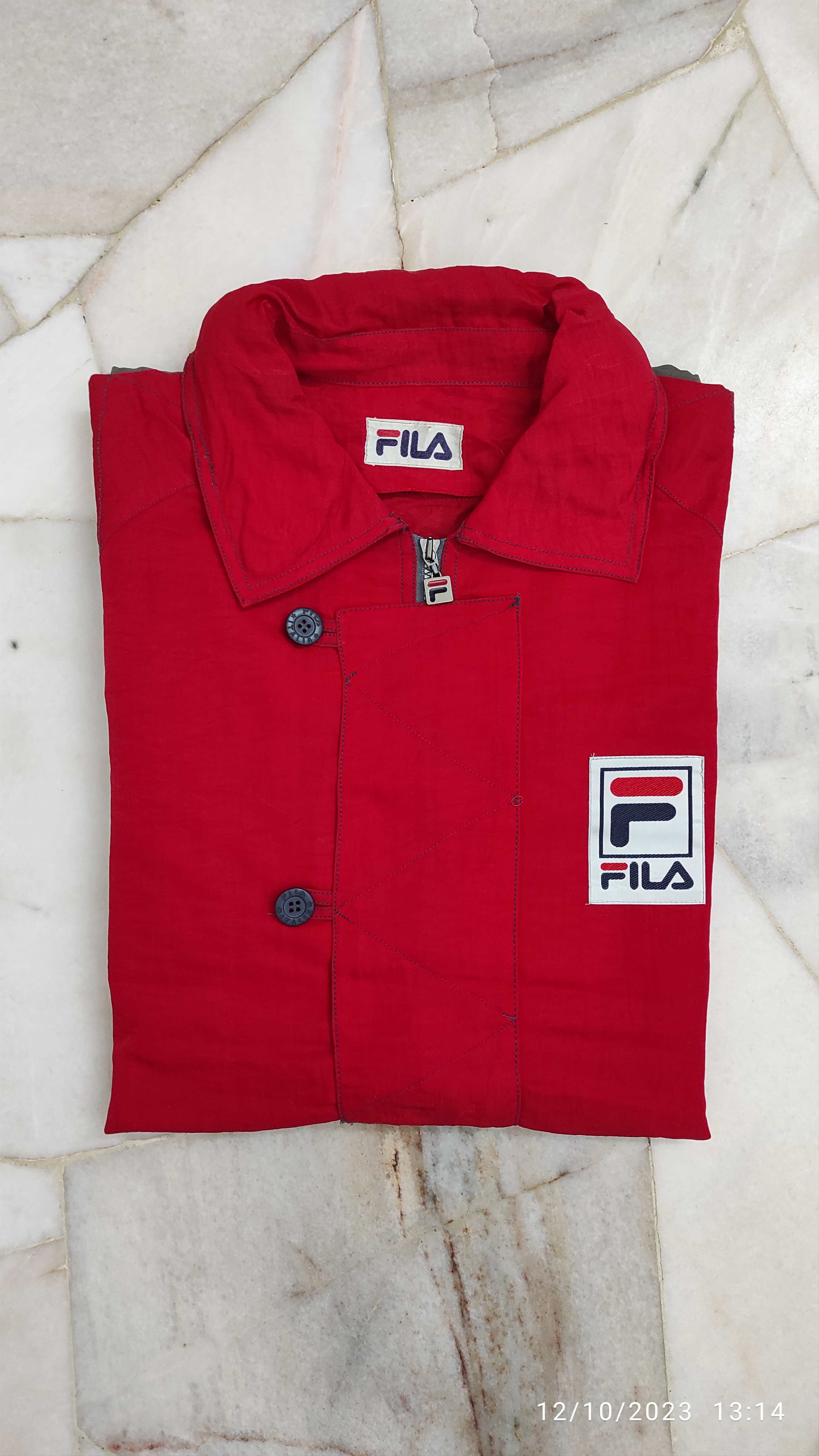 Fila Vintage 90's FILA ITALIA WINDBREAKER Spell Out Parka Jacket Size US M / EU 48-50 / 2 - 13 Thumbnail