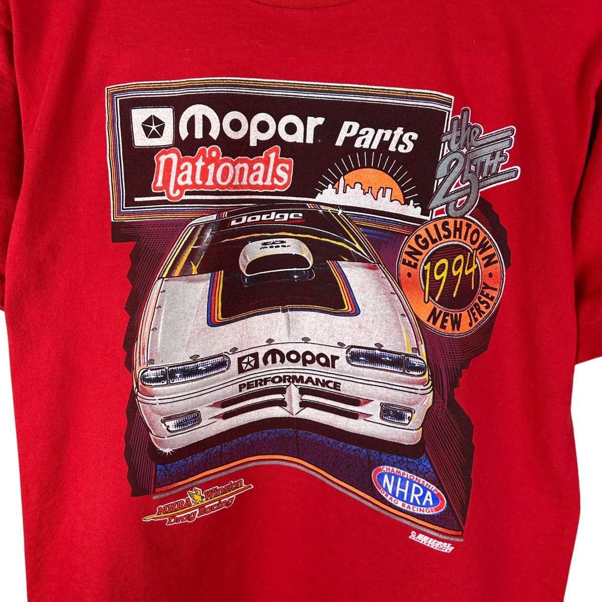 Vintage Vintage 90s Mopar Nationals NHRA Race Shirt Size US L / EU 52-54 / 3 - 3 Thumbnail
