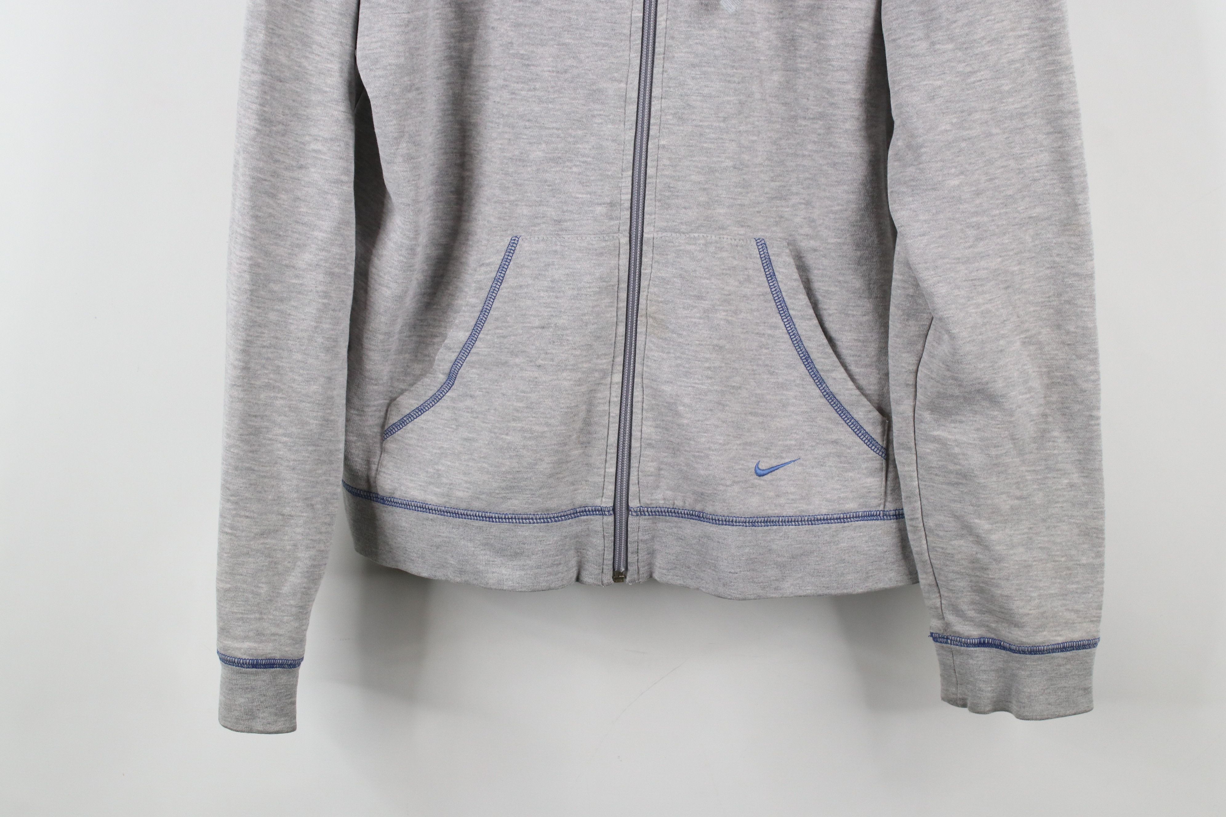 Nike × Vintage Vintage Y2K Nike Mini Swoosh Duke University Full Zip Hoodie Size XL / US 12-14 / IT 48-50 - 3 Thumbnail