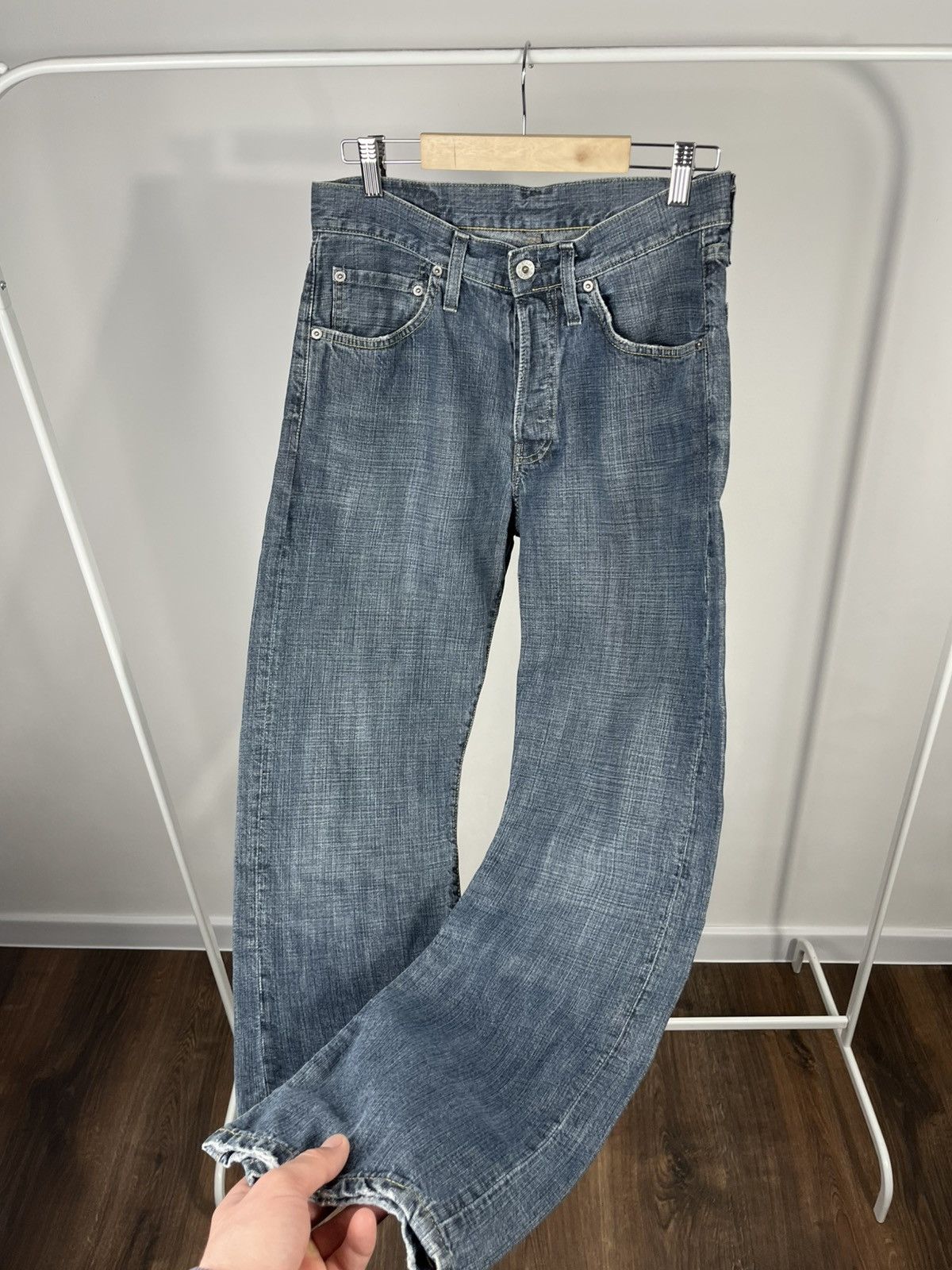 G-Star G Star Raw Jeans Custom Big Logo W31 L30 Blue Straight Fit Size US 31 - 18 Thumbnail