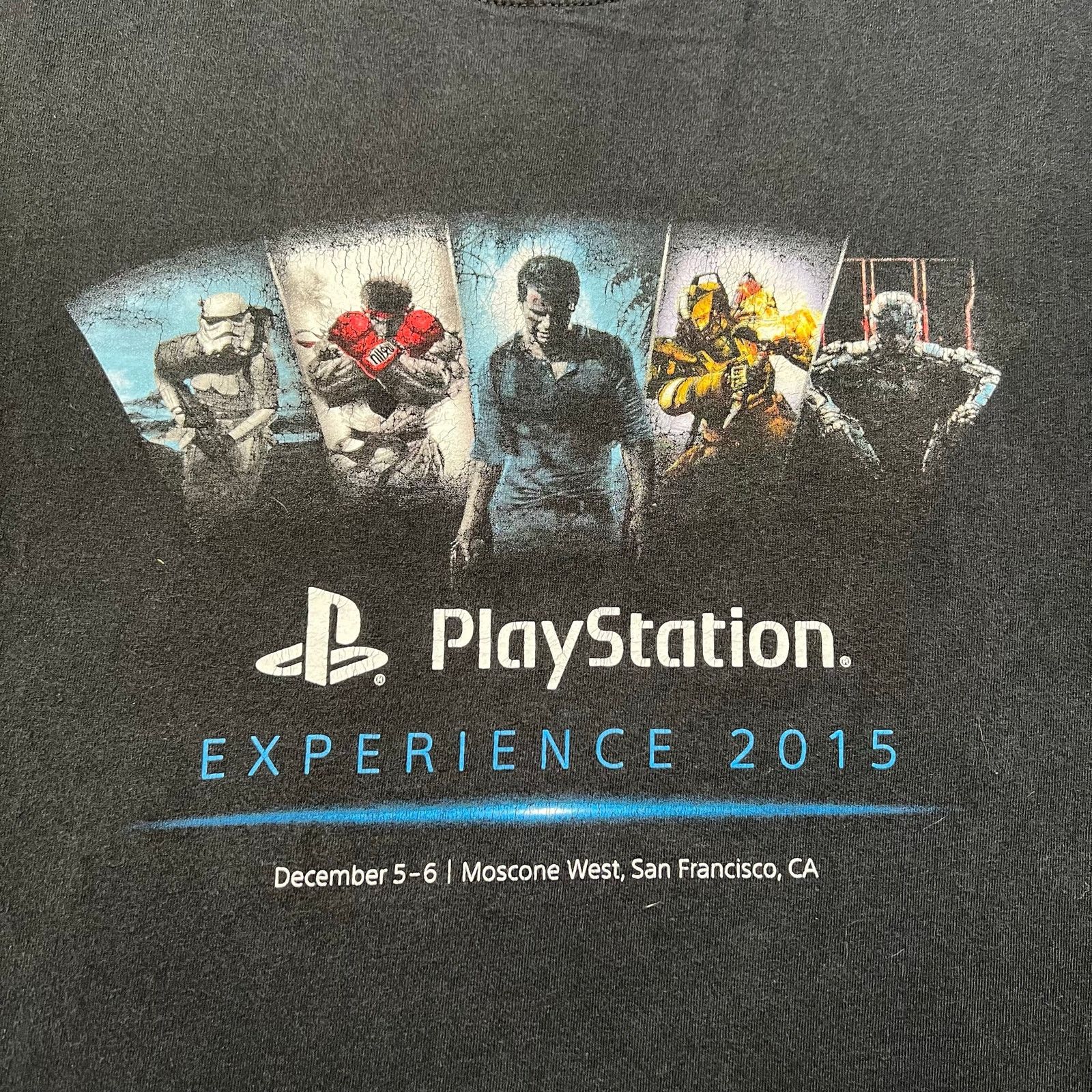Vintage PlayStation Experience 2015 T-Shirt Mens XL Black PS4 Gaming Size US XL / EU 56 / 4 - 2 Thumbnail
