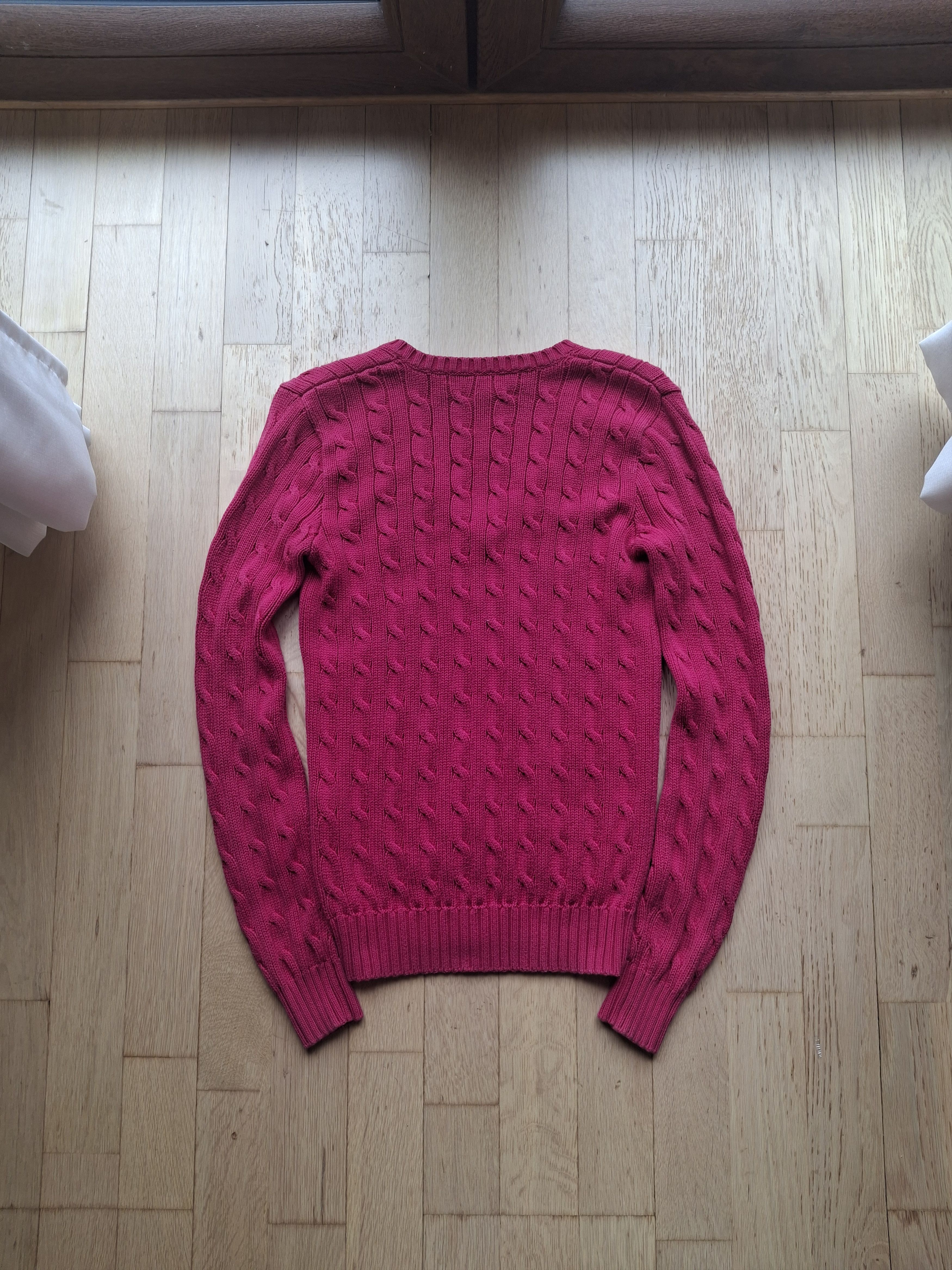 Polo Ralph Lauren × Ralph Lauren × Ralph Lauren Sport Cable knitwear ralph lauren Old money style v-neck Size S / US 4 / IT 40 - 5 Thumbnail
