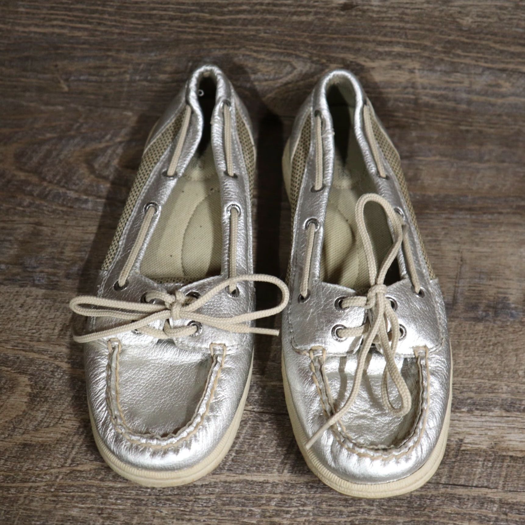 Sperry Sperry Top Sider Silver Flats Slip On Loafer Women's Size US 7.5 Boat Shoes M Silver 2010-2019 Flat Mens Womens? Size M / US 6-8 / IT 42-44 - 3 Thumbnail