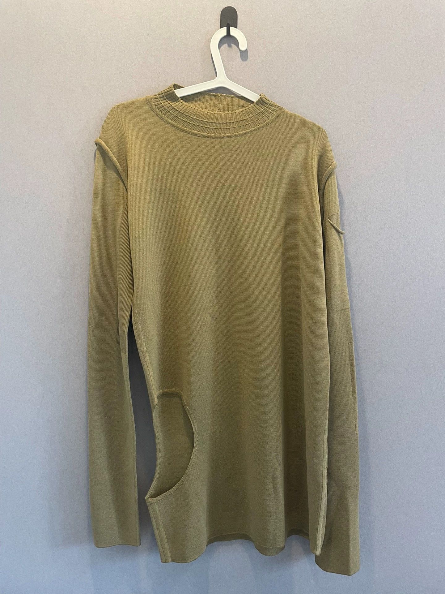Rick Owens Rick Owens Show wool sweater with raw edges Size US M / EU 48-50 / 2 - 1 Thumbnail