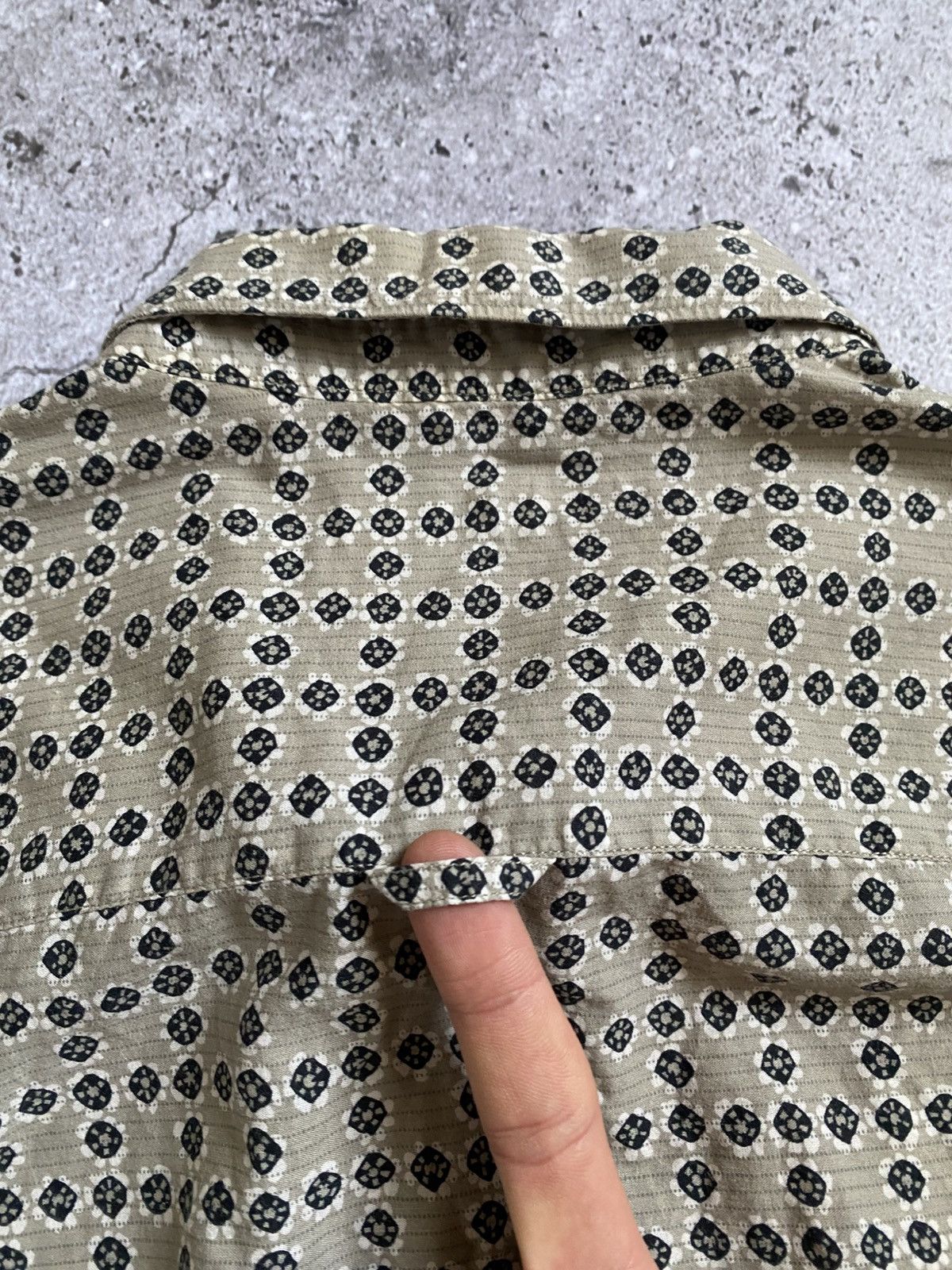 Allsaints × Designer AllSaints Dots Long Sleeve Button Shirt Size L Size US L / EU 52-54 / 3 - 12 Thumbnail