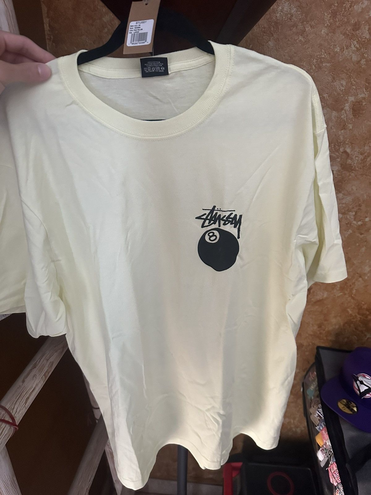 Stussy Pale yellow /cream like color way stussy shirt Size US L / EU 52-54 / 3 - 1 Thumbnail