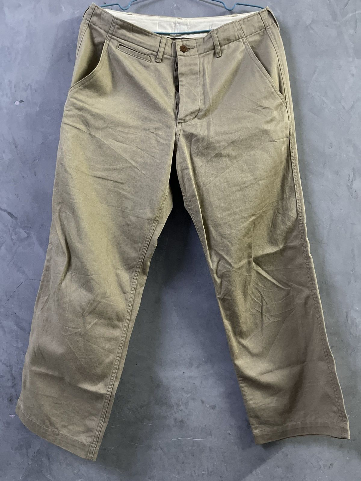 URBAN RESEARCH DOORS URBAN RESEARCH DOORS Japan - Repro Vintage Khaki Chino Pants Size US 32 / EU 48 - 1 Thumbnail