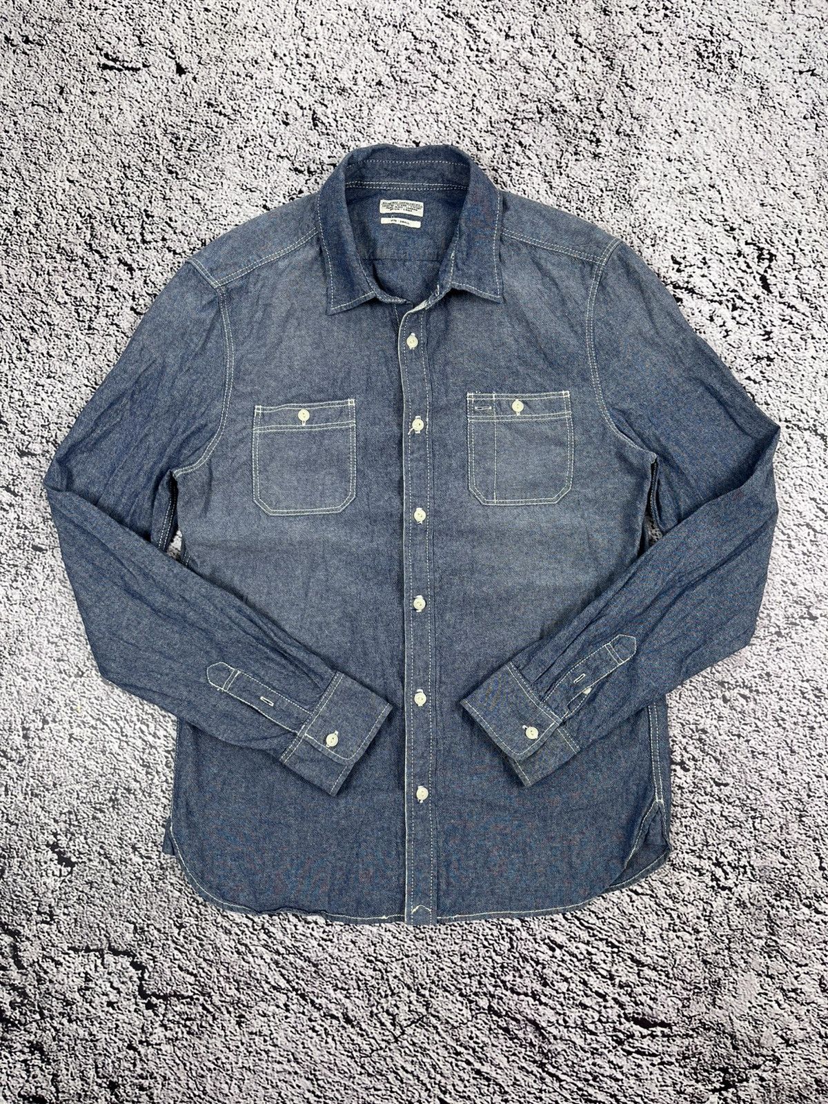 Allsaints Vintage Y2K Allsaints Denim Shirt Streetwear size S Size US S / EU 44-46 / 1 - 1 Thumbnail