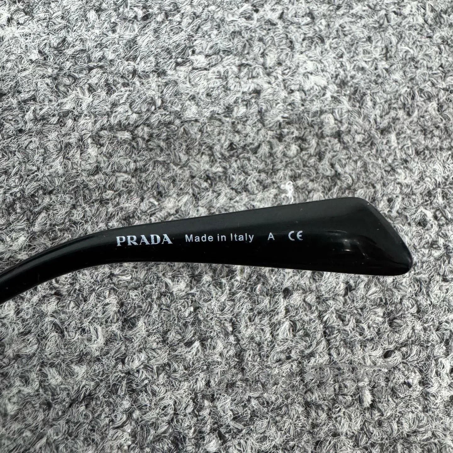 Prada Prada Triangle Logo Black Eyeglass Frame. Size ONE SIZE - 5 Thumbnail