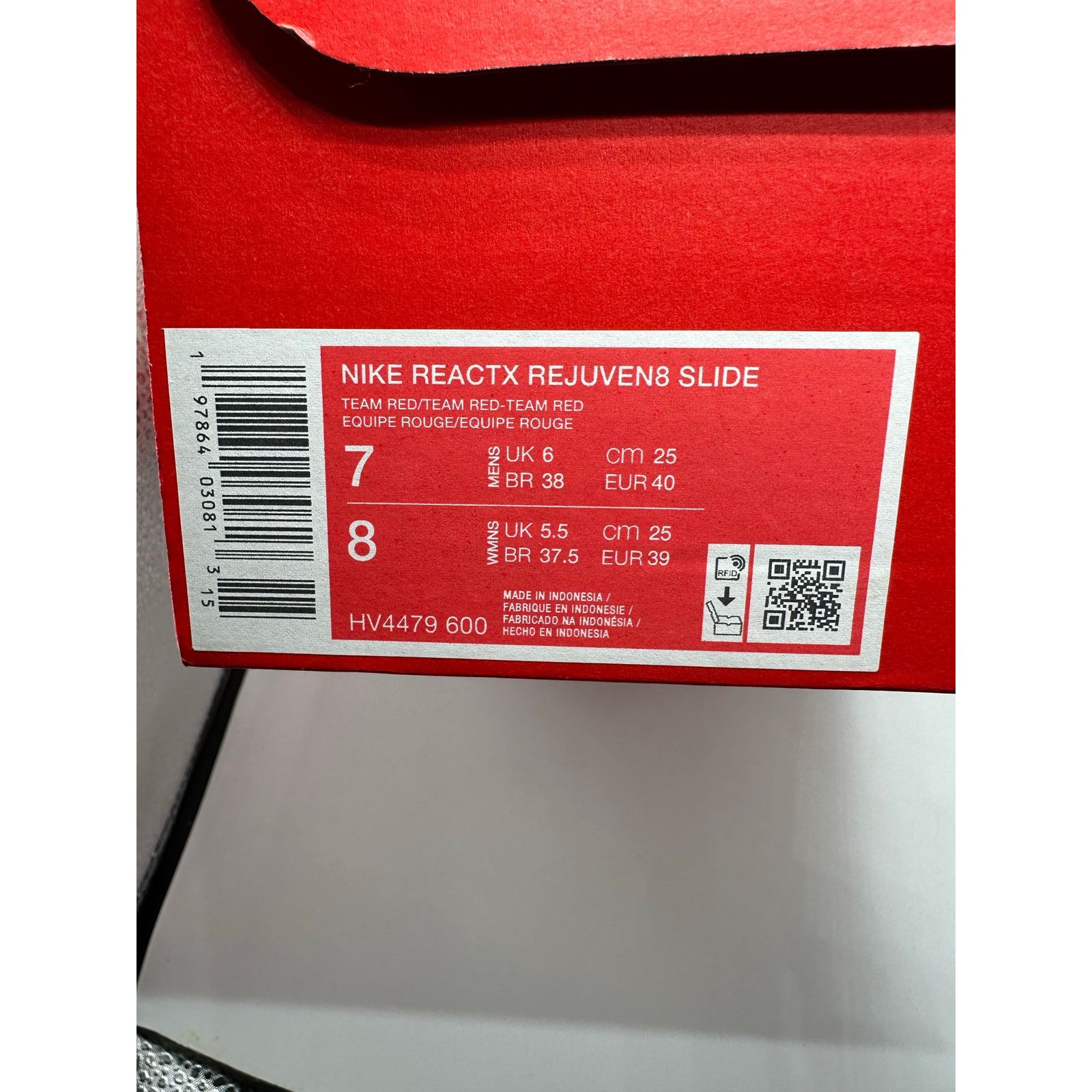 Nike Nike ReactX Rejuven8 Slide “Team Red” size 7 men’s Size US 7 / EU 40 - 7 Thumbnail