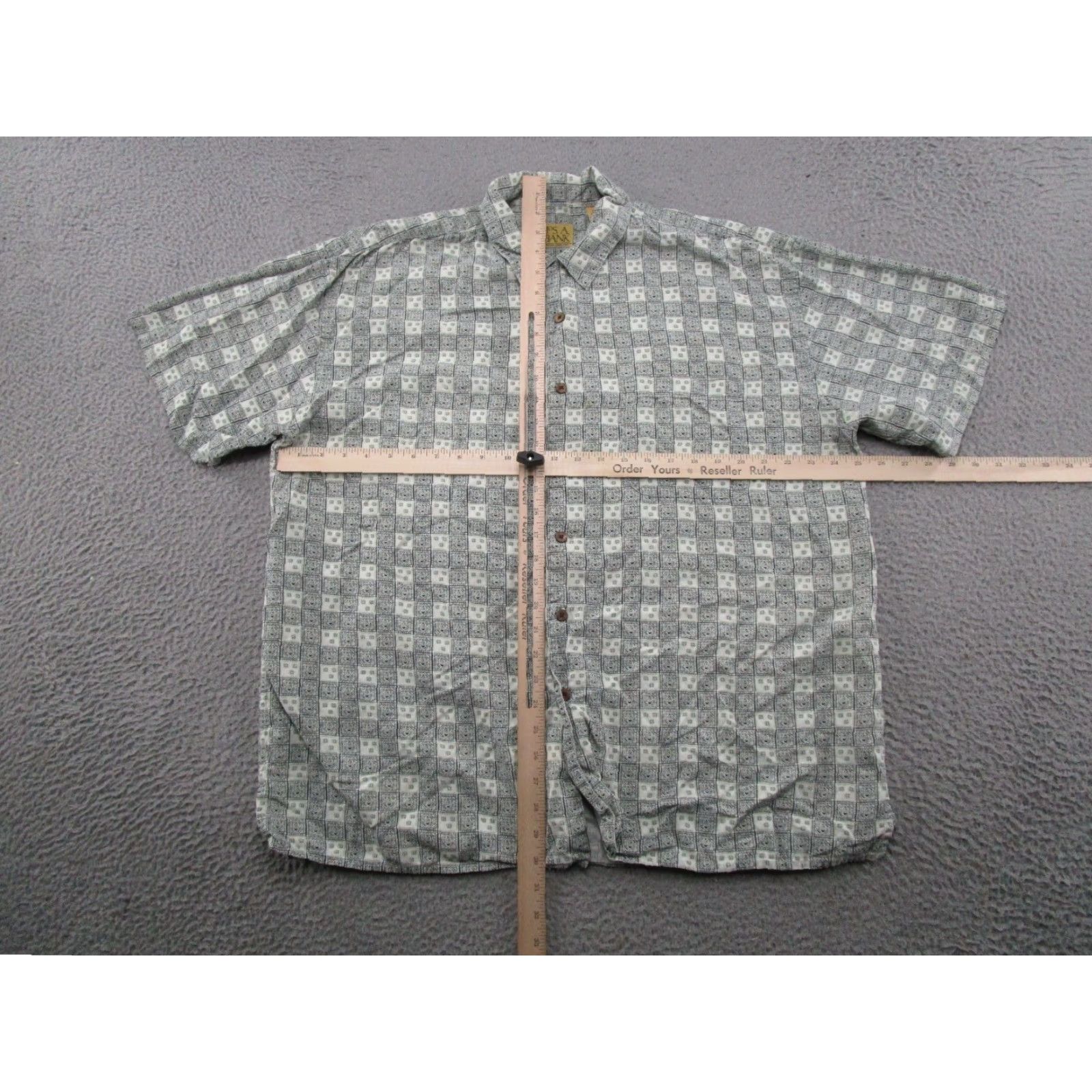Jos. A. Bank Jos. A Bank Button-Up Shirt 2XL Silk Geometric Print Multicolor Hawaiian 100% Silk Button-Down Short Sleeve Mens Size US XXL / EU 58 / 5 - 4 Thumbnail