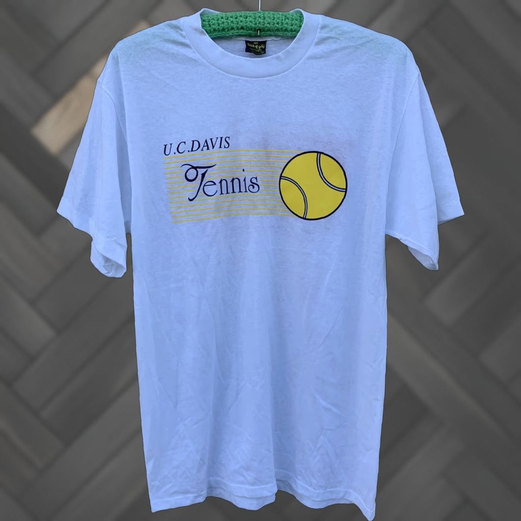 vintage UC Davis Tennis t-shirt Wilson Tennis Team made in USA size XL