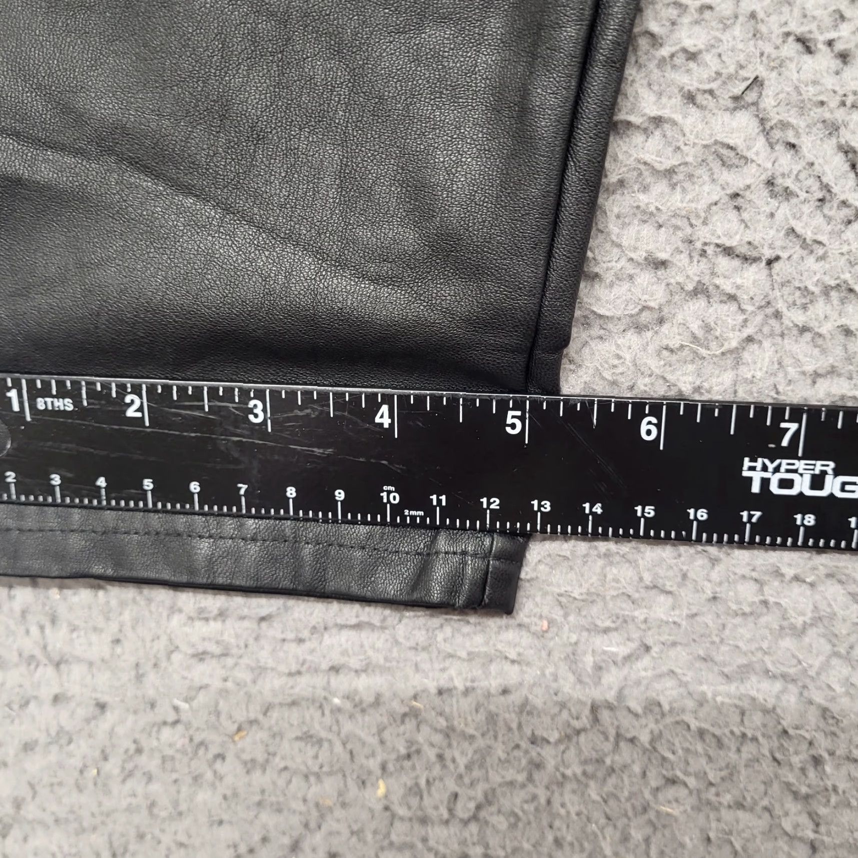 Vintage Wild Fable Pants Womens XL Black Faux Leather Skinny Leggings Elastic Waist Size 40" / US 18 - 4 Thumbnail
