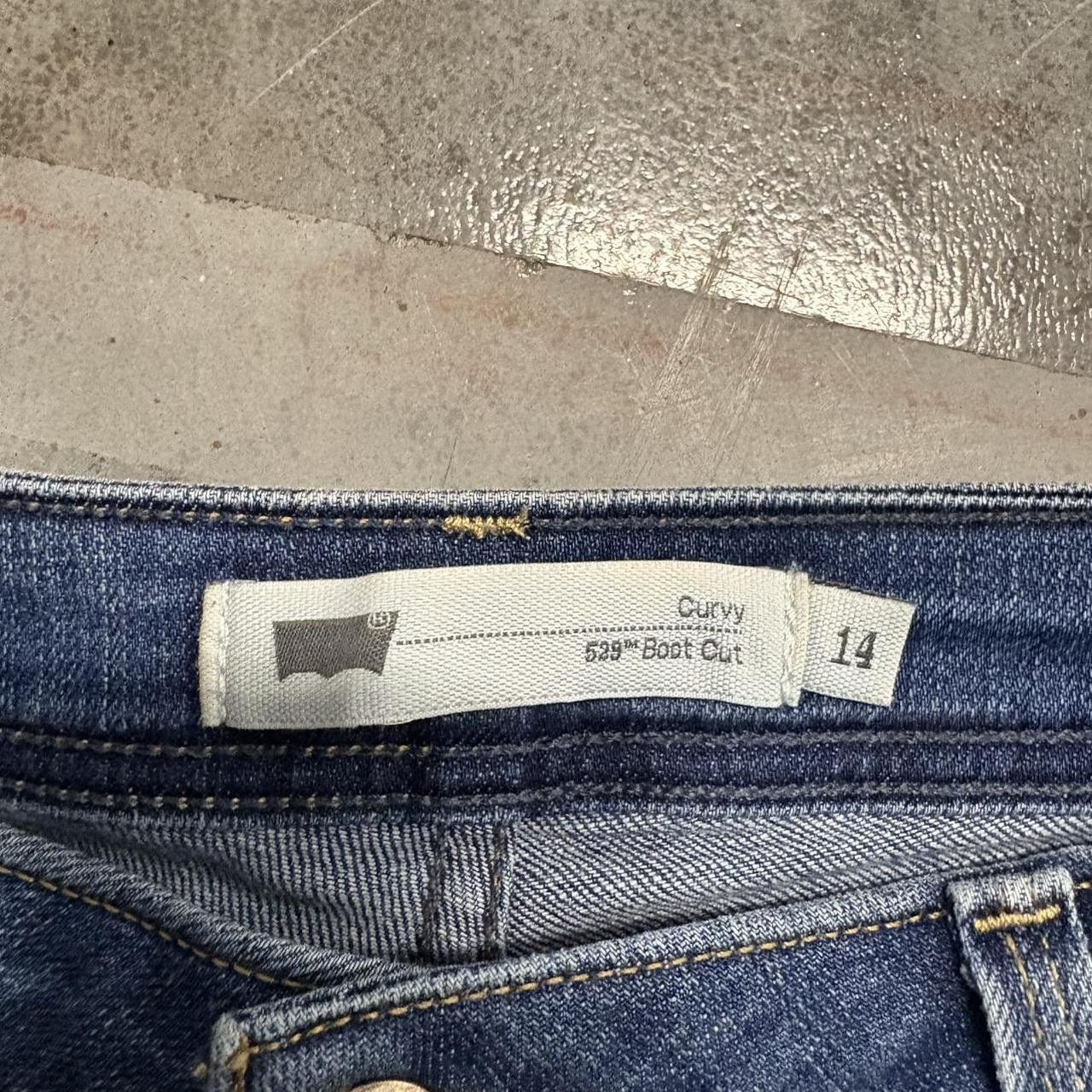 Levi's Crazy Vintage Y2K/2000s Baggy Wideleg Bootcut Levis 529 Dark Wash Denim Jeans! Size US 34 / EU 50 - 8 Thumbnail