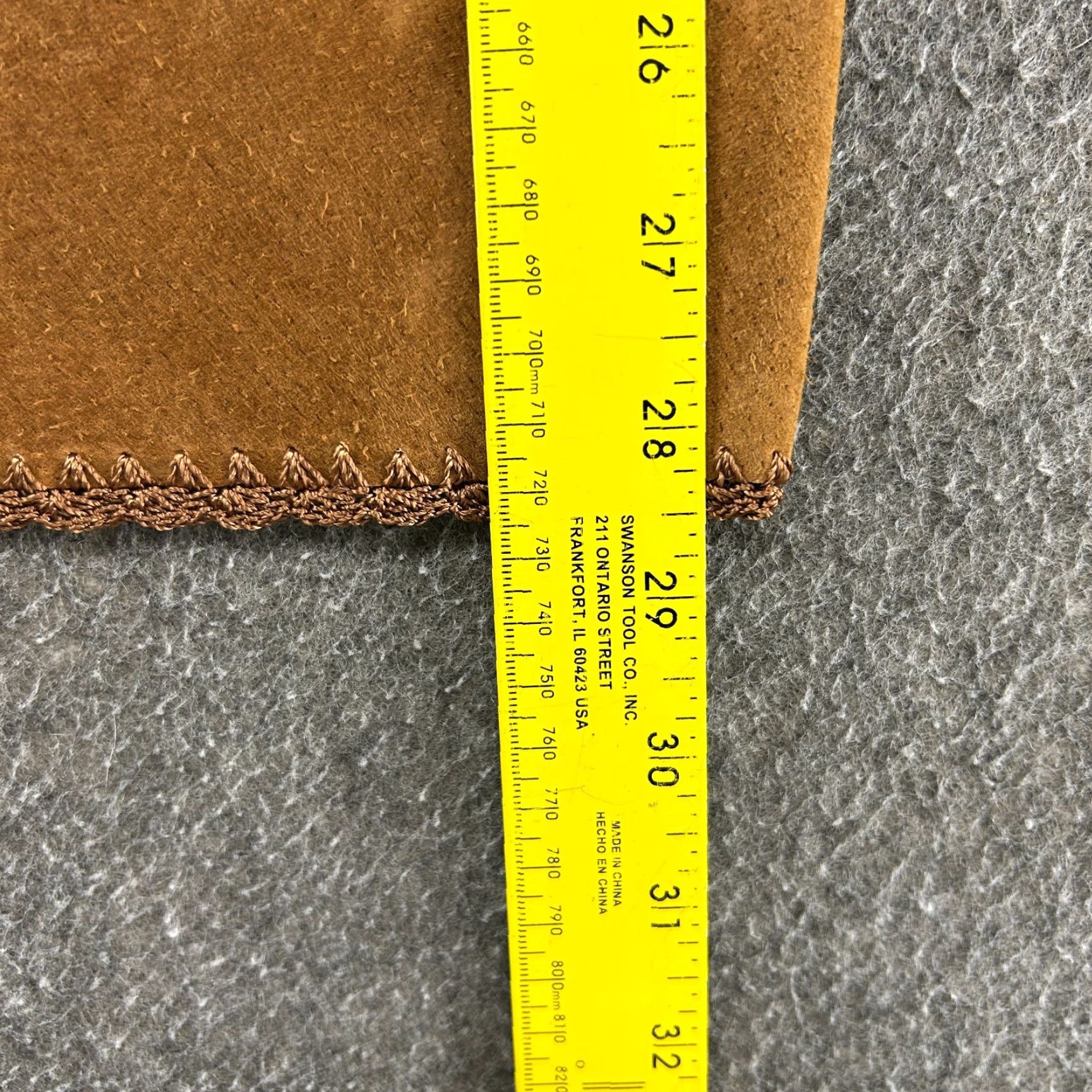 Vintage VINTAGE Neutral Zone Leather Skirt Womens L Brown Midi Genuine Suede 90s Size 36" / US 14 / IT 50 - 5 Thumbnail