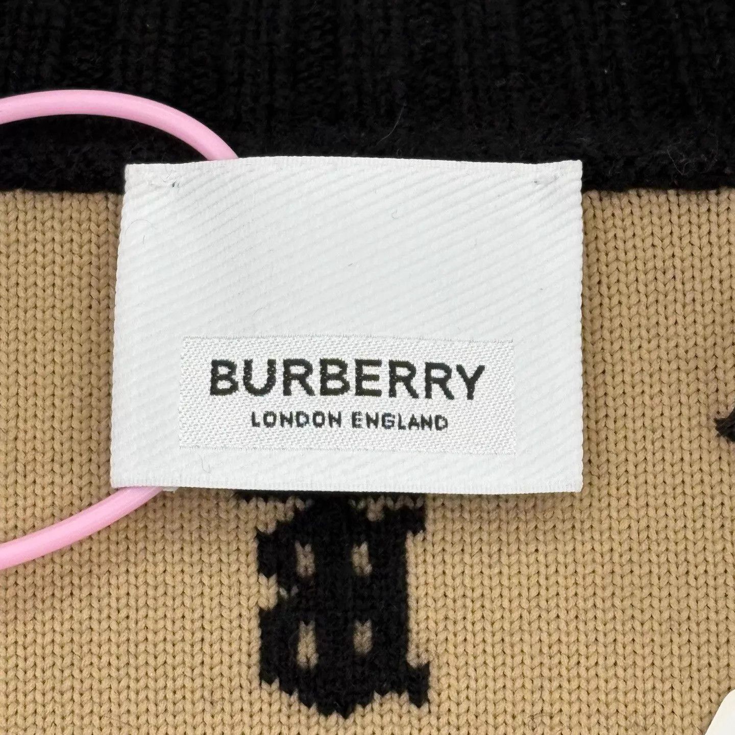 Burberry BURBERRY TB All Over Print Black Knit Cardigan L Size L / US 10 / IT 46 - 3 Thumbnail