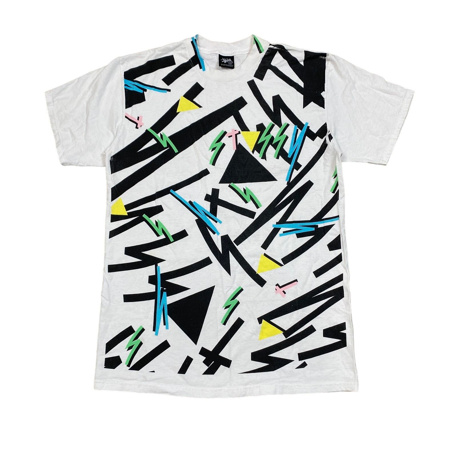 Stussy × Vintage Vintage Stussy Retro Style AOP Shirt Men's Medium Streetwear Size US M / EU 48-50 / 2 - 1 Thumbnail