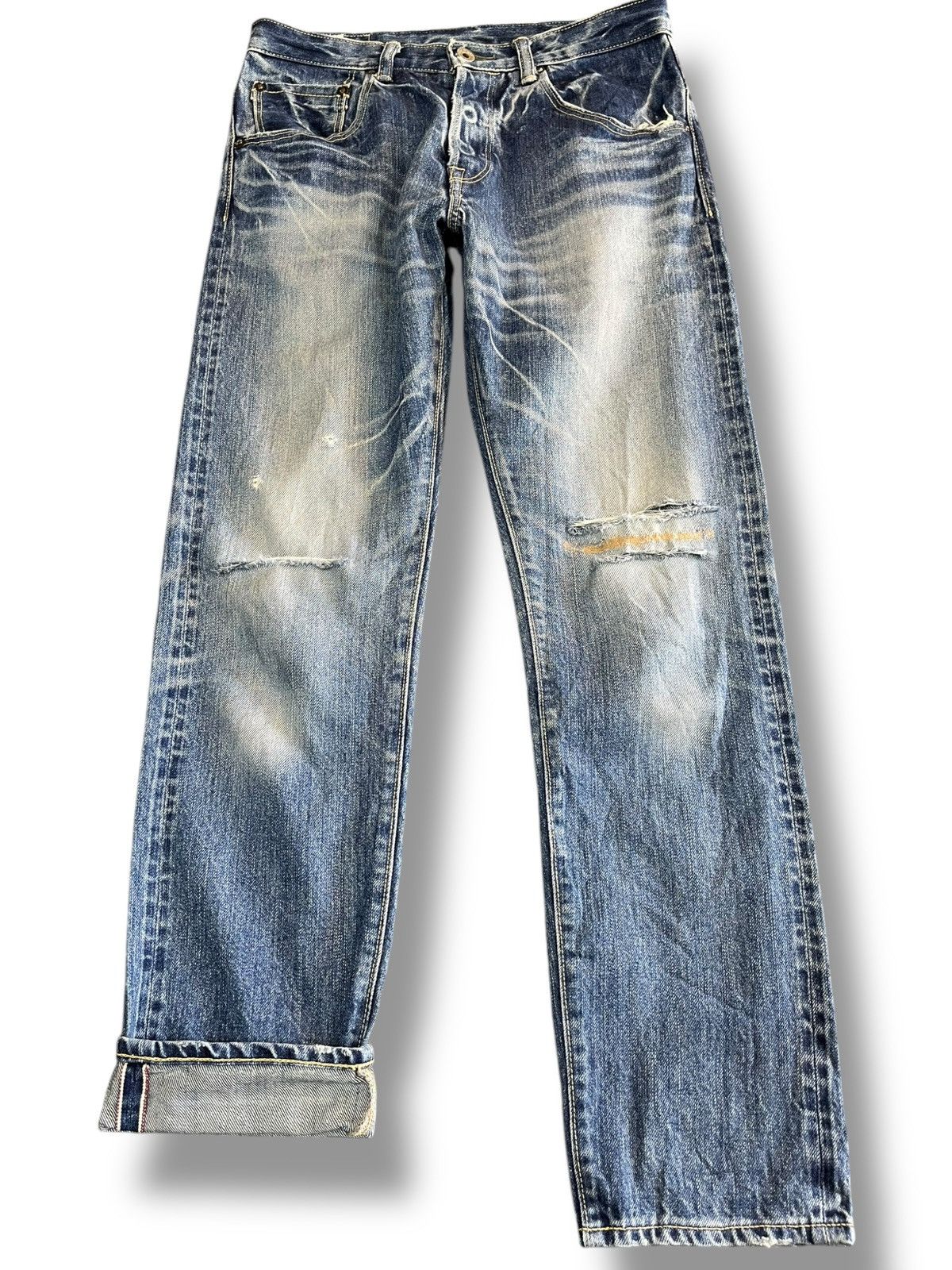 Vintage Domingo Selvedge Distressed Denim